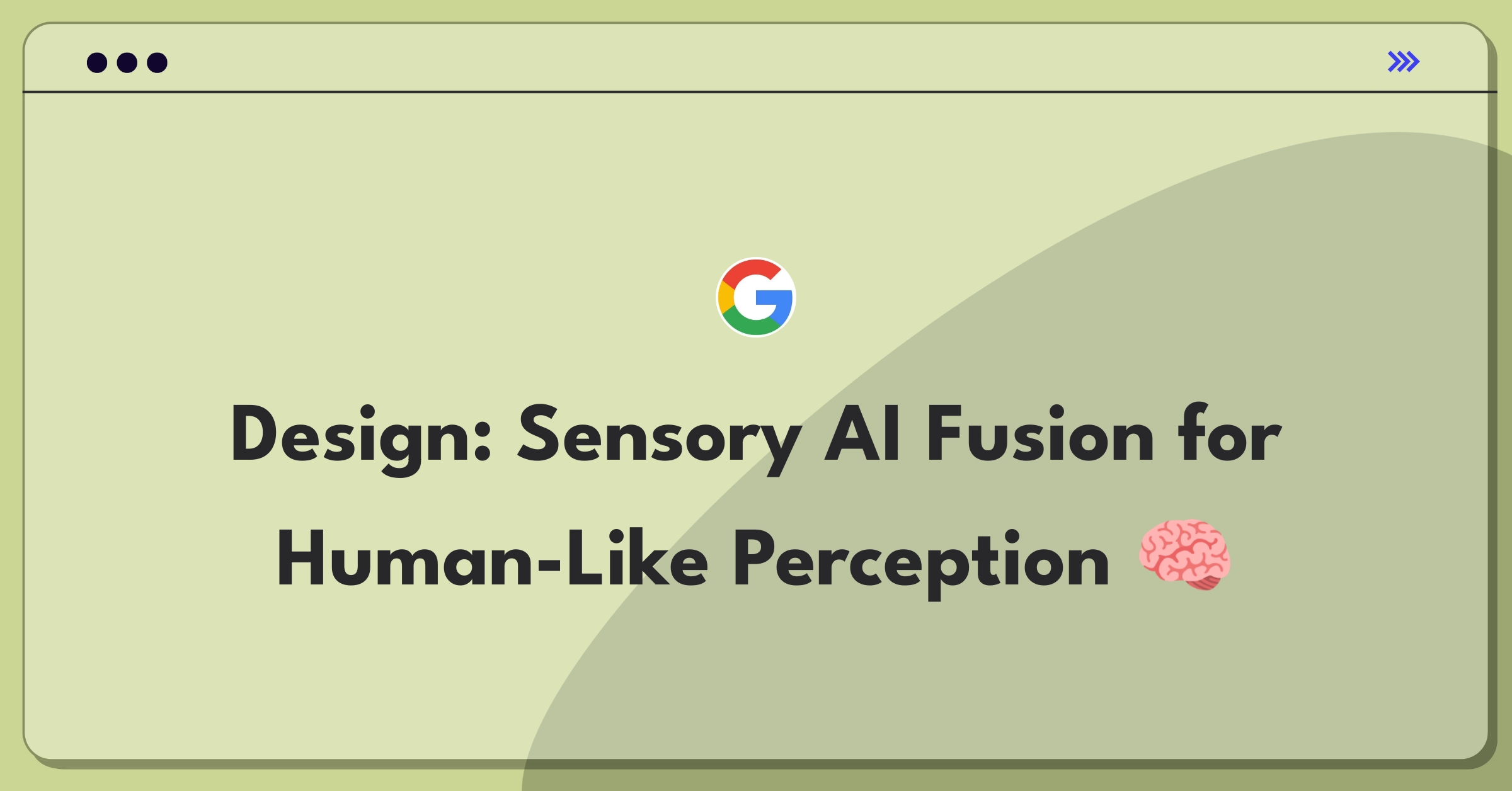 Product Management Technical Question: Computer design mimicking human sensory input through advanced sensors and AI