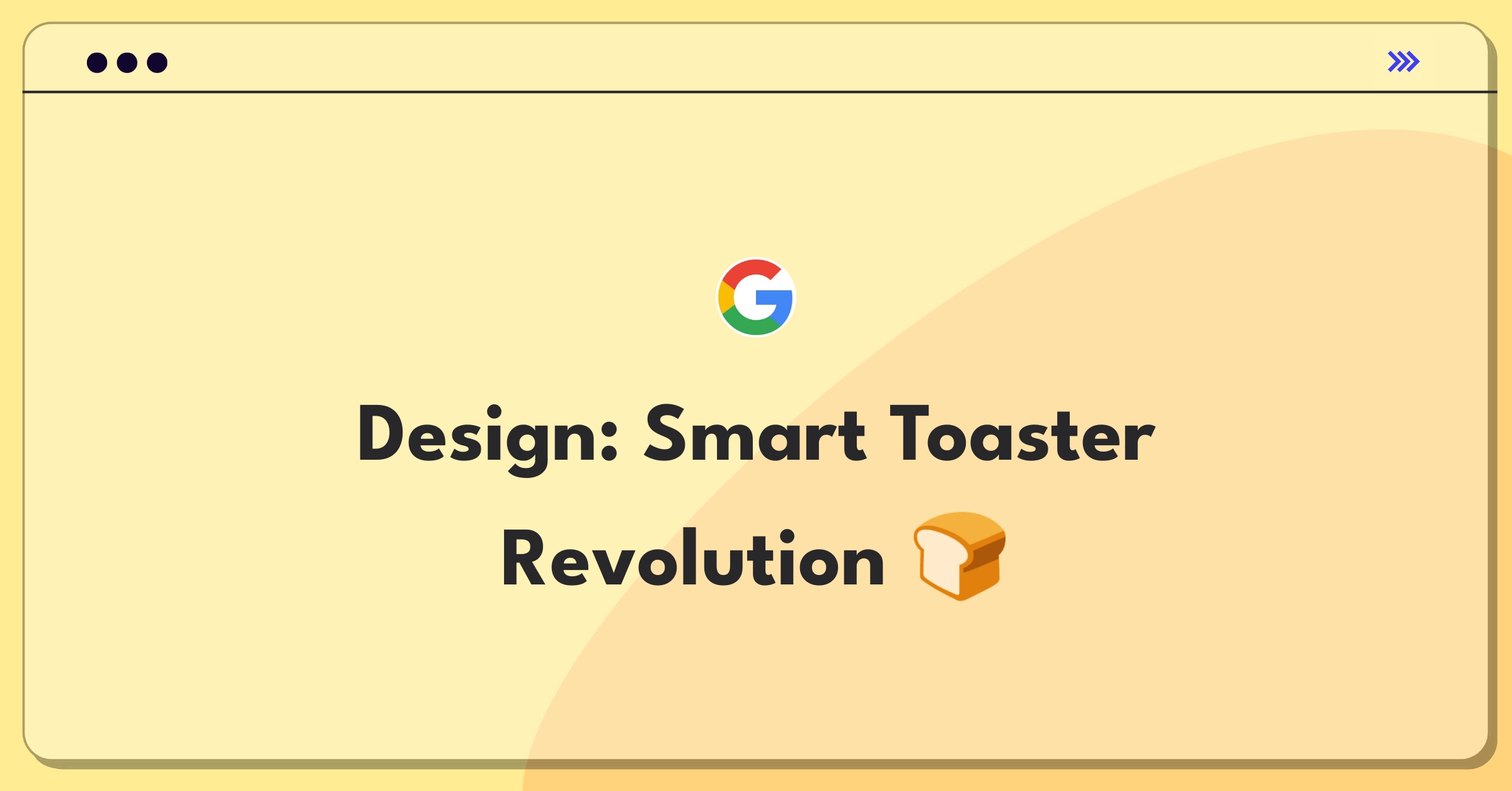 Product Management Design Question: Innovative toaster concept with AI and energy efficiency features