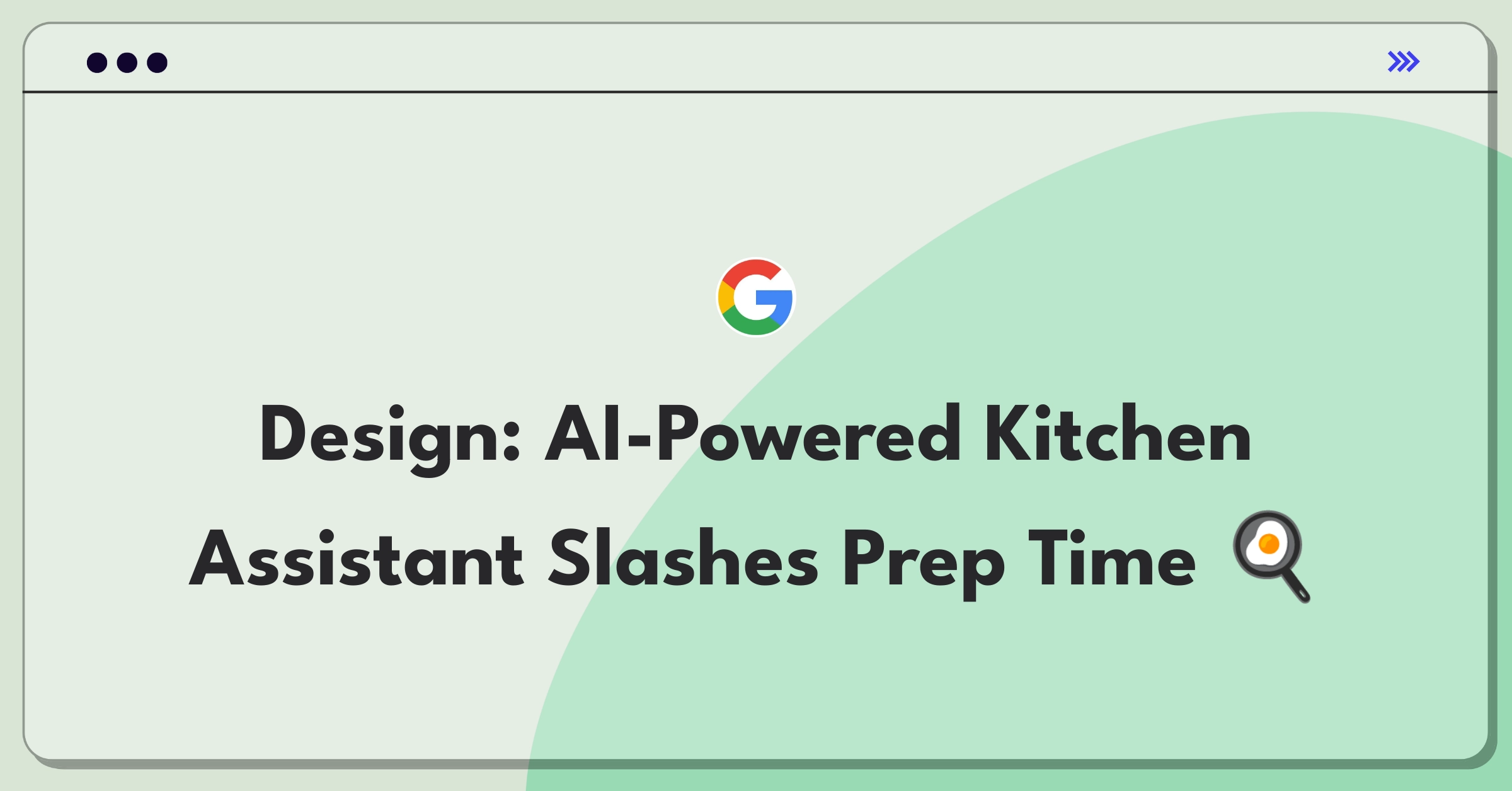 Product Management Design Question: Innovative solution for faster cooking process using AI and automation