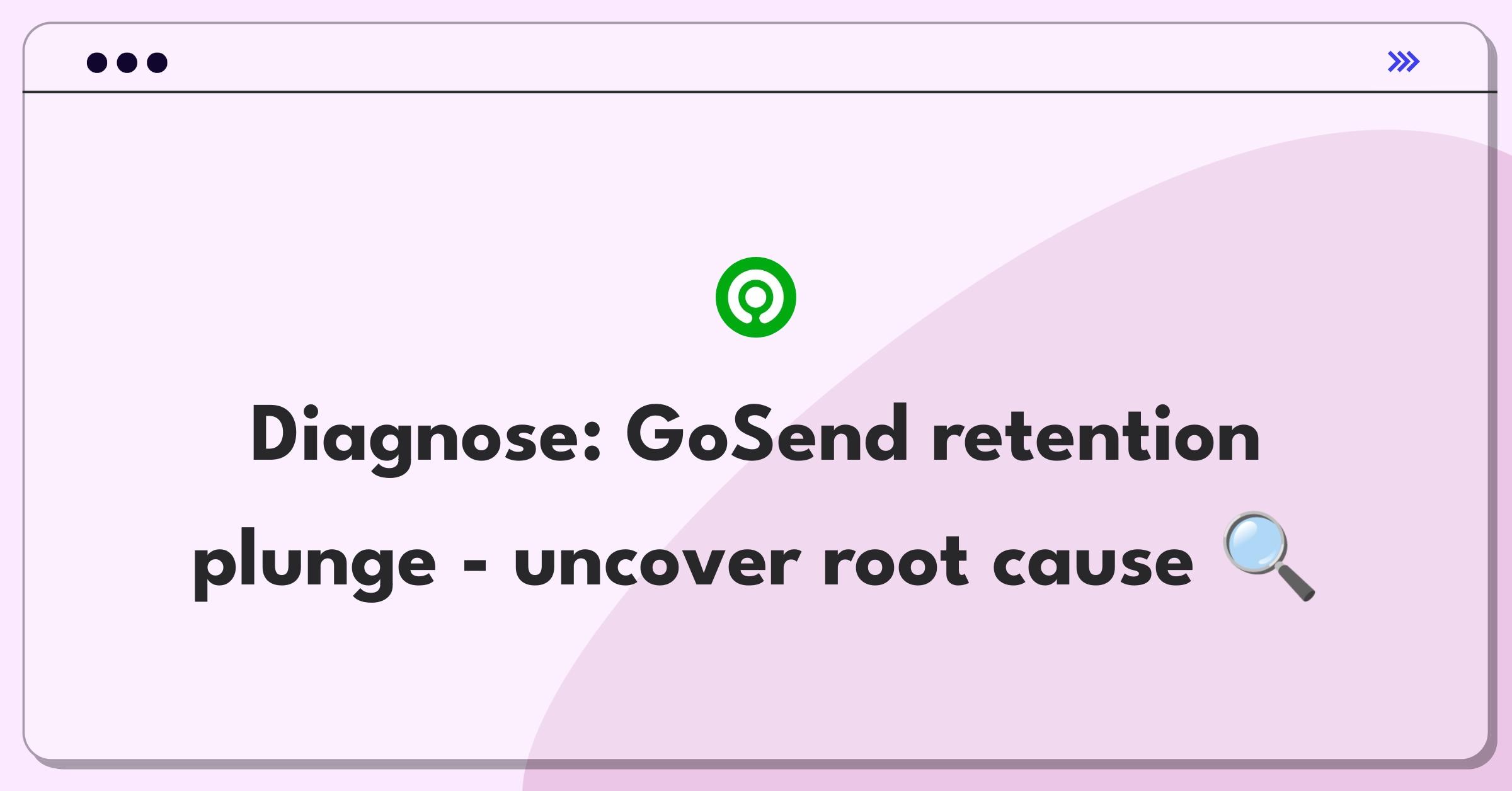 Product Management Root Cause Analysis Question: Investigating Gojek GoSend's user retention decline