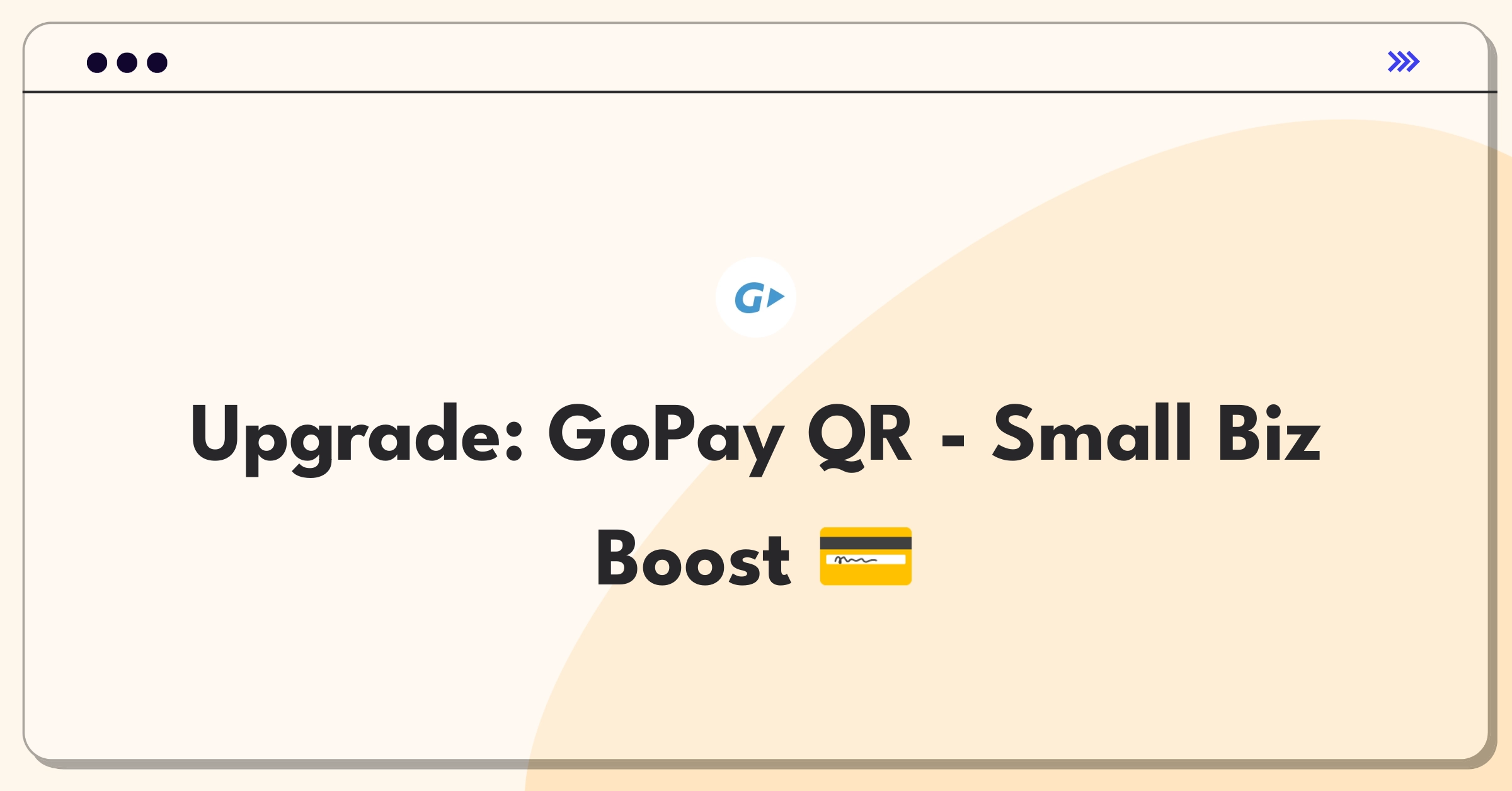 Product Management Improvement Question: Enhancing GoPay QR code payments for small businesses