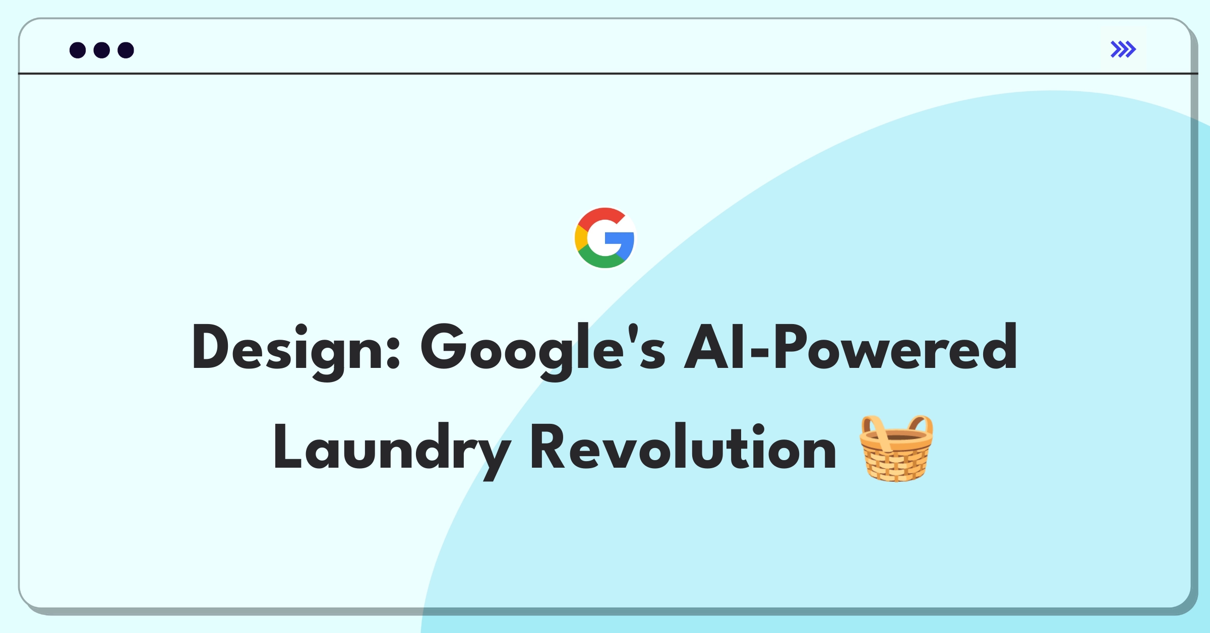 Product Management Design Question: Google smart washing machine with AI and IoT integration