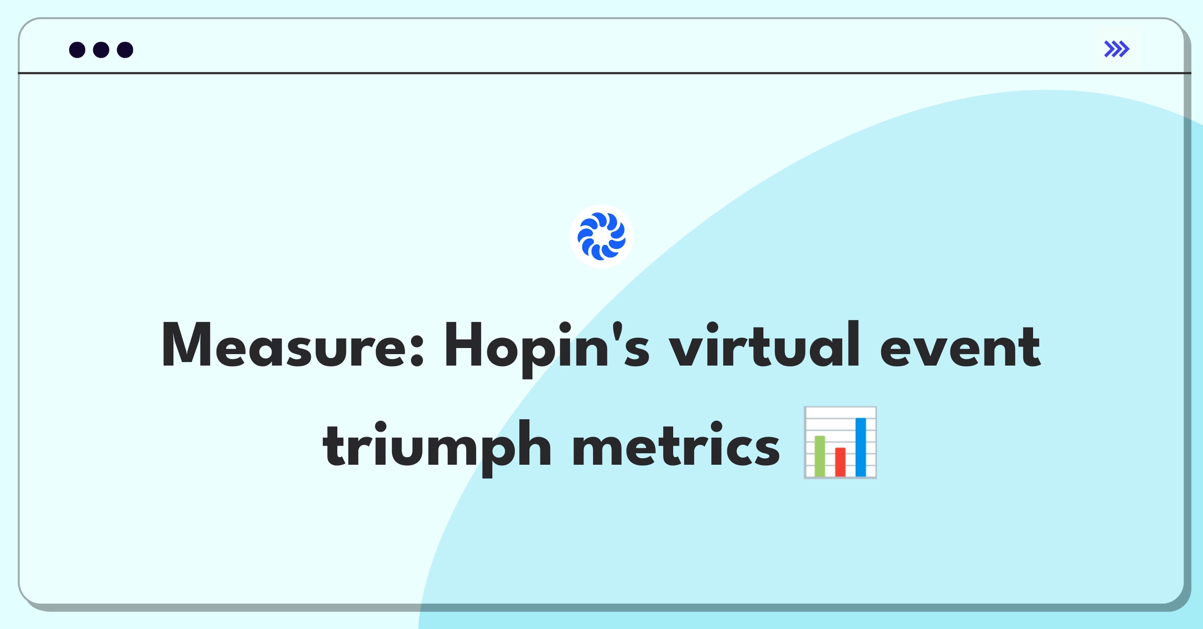 Product Management Analytics Question: Defining success metrics for Hopin's virtual event platform