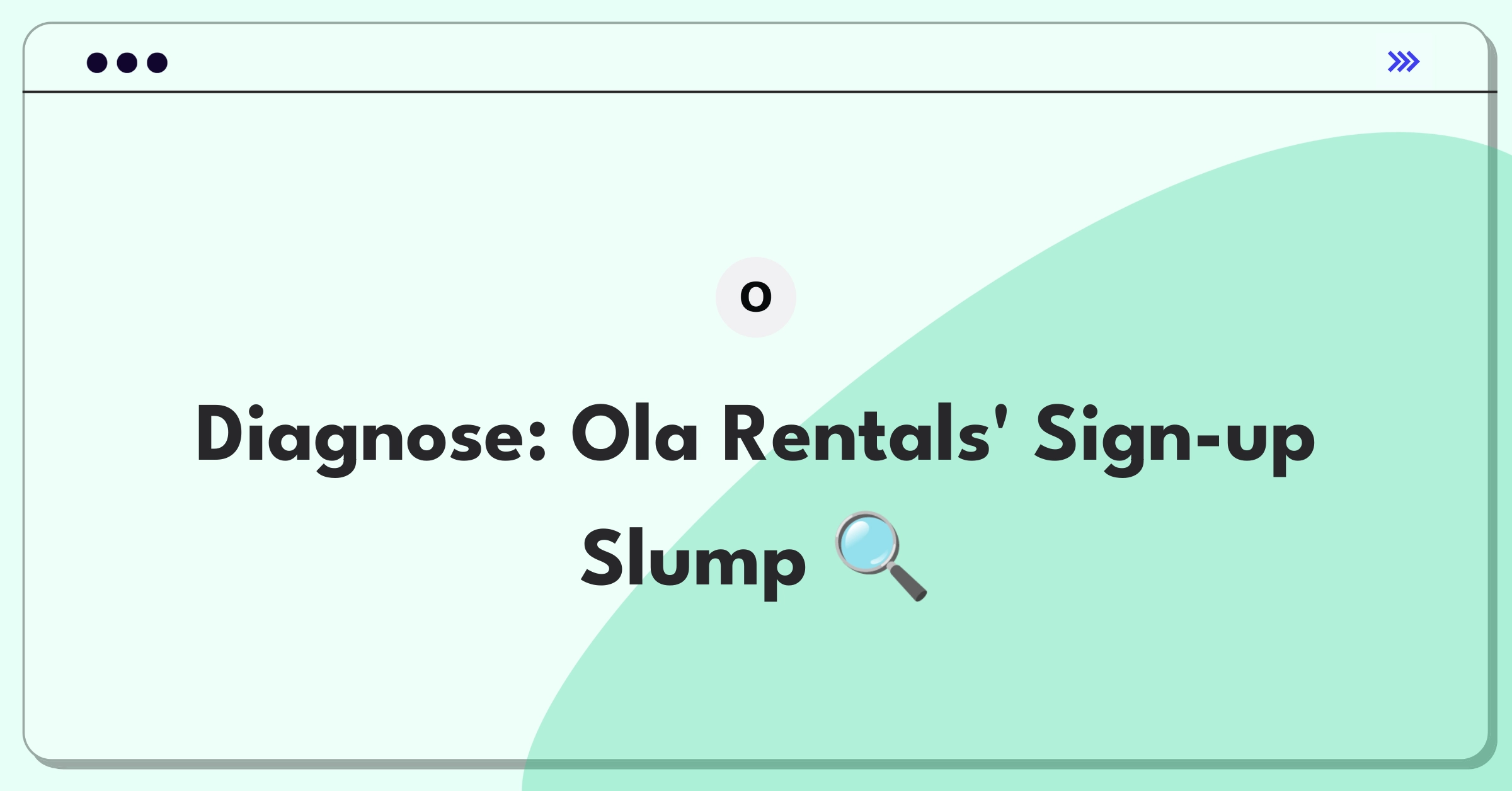 Product Management Root Cause Analysis Question: Investigating sudden drop in Ola Rentals user sign-ups