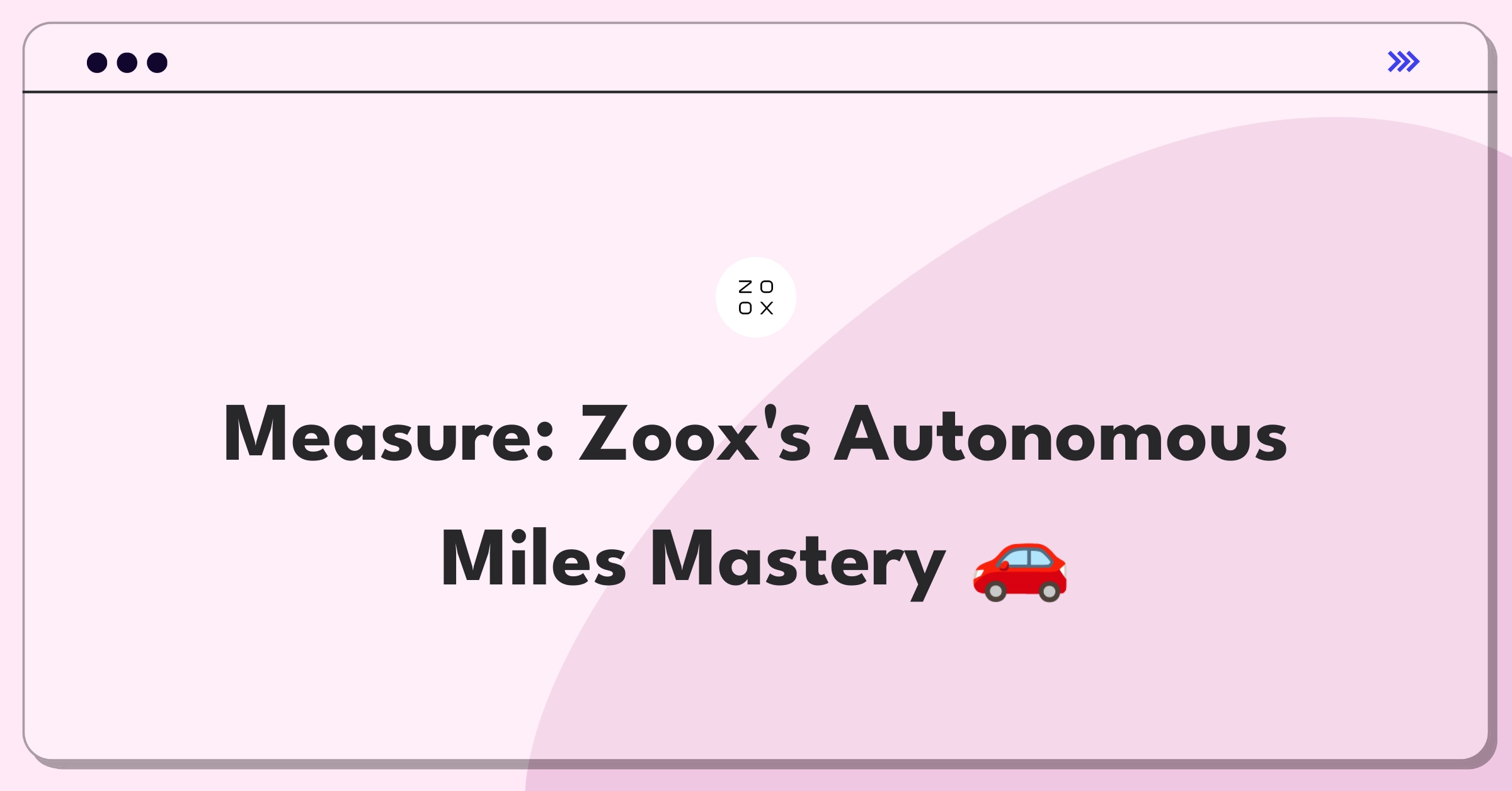 Product Management Metrics Question: Defining success for Zoox's autonomous ride-hailing service through key performance indicators