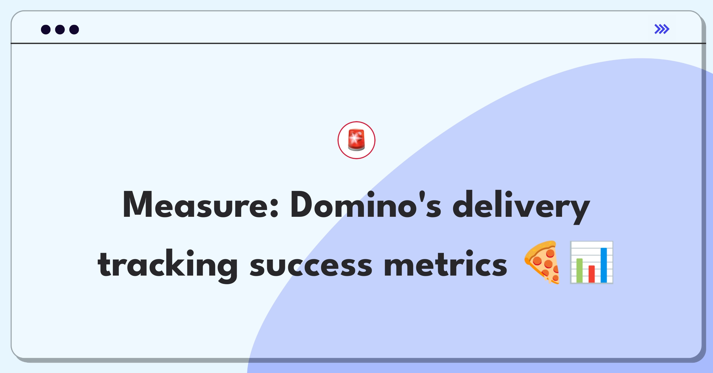 Product Management Analytics Question: Evaluating metrics for Domino's pizza delivery tracking feature