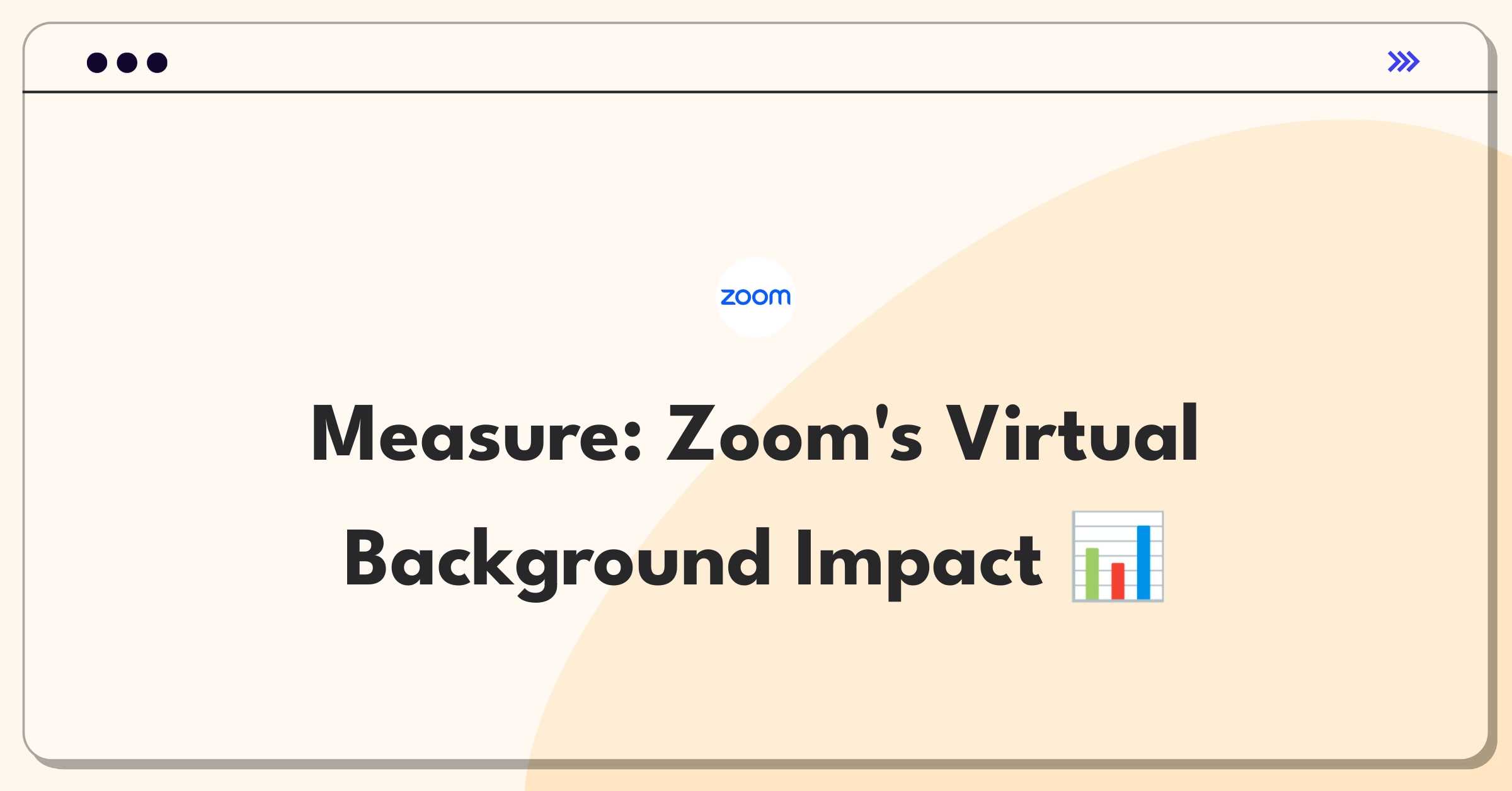 Product Management Metrics Question: Defining success for Zoom's virtual background feature using key performance indicators