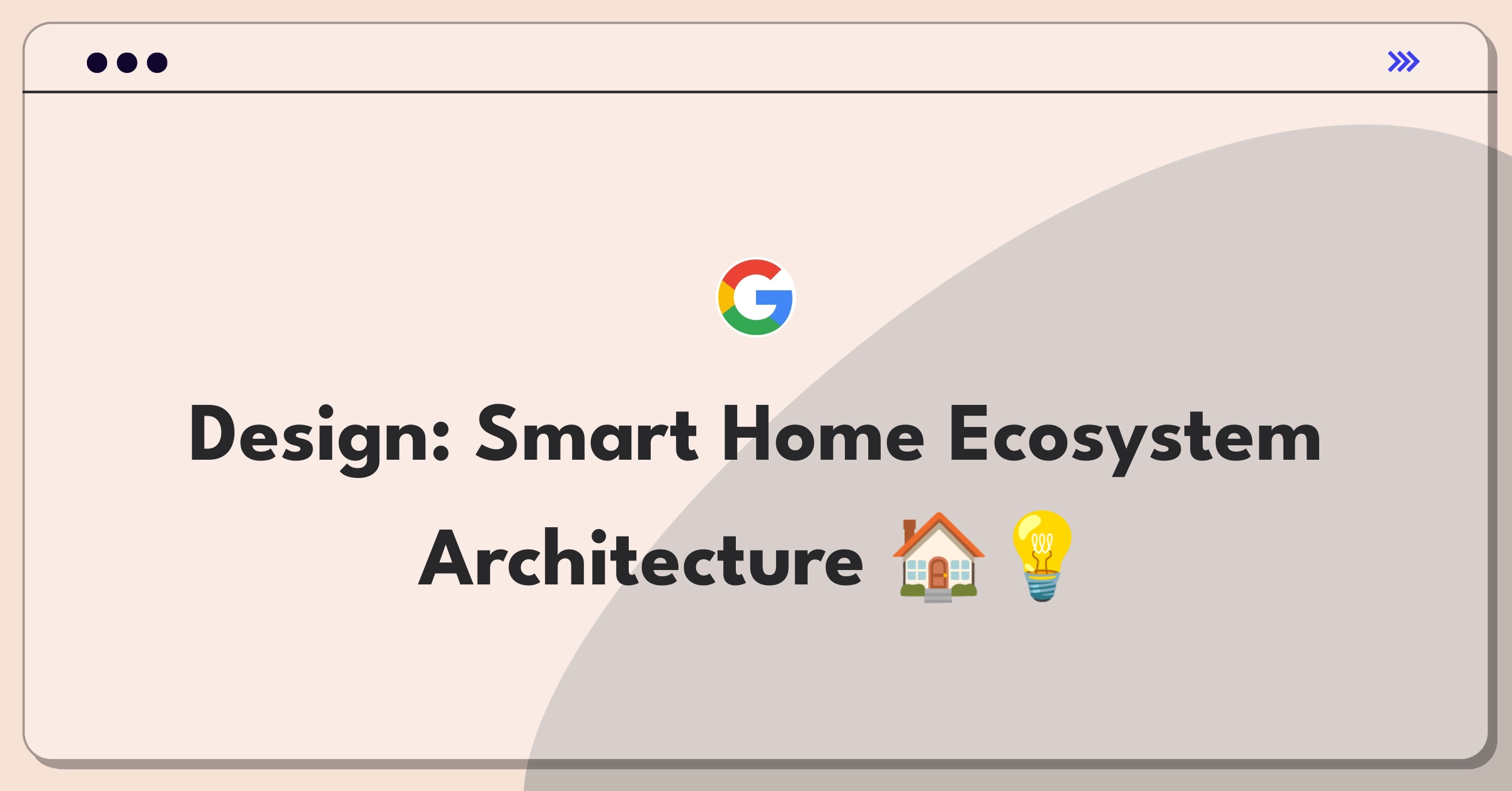 Product Management Technical Question: Home automation system architecture diagram with connected devices