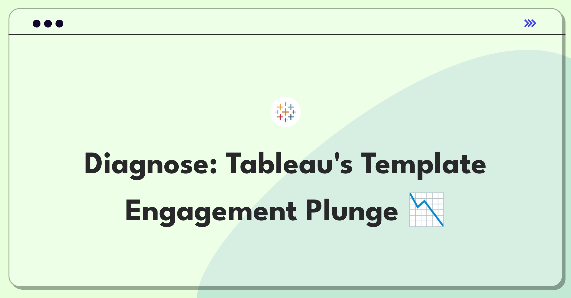 Product Management Root Cause Analysis Question: Investigating Tableau's data visualization template engagement decrease