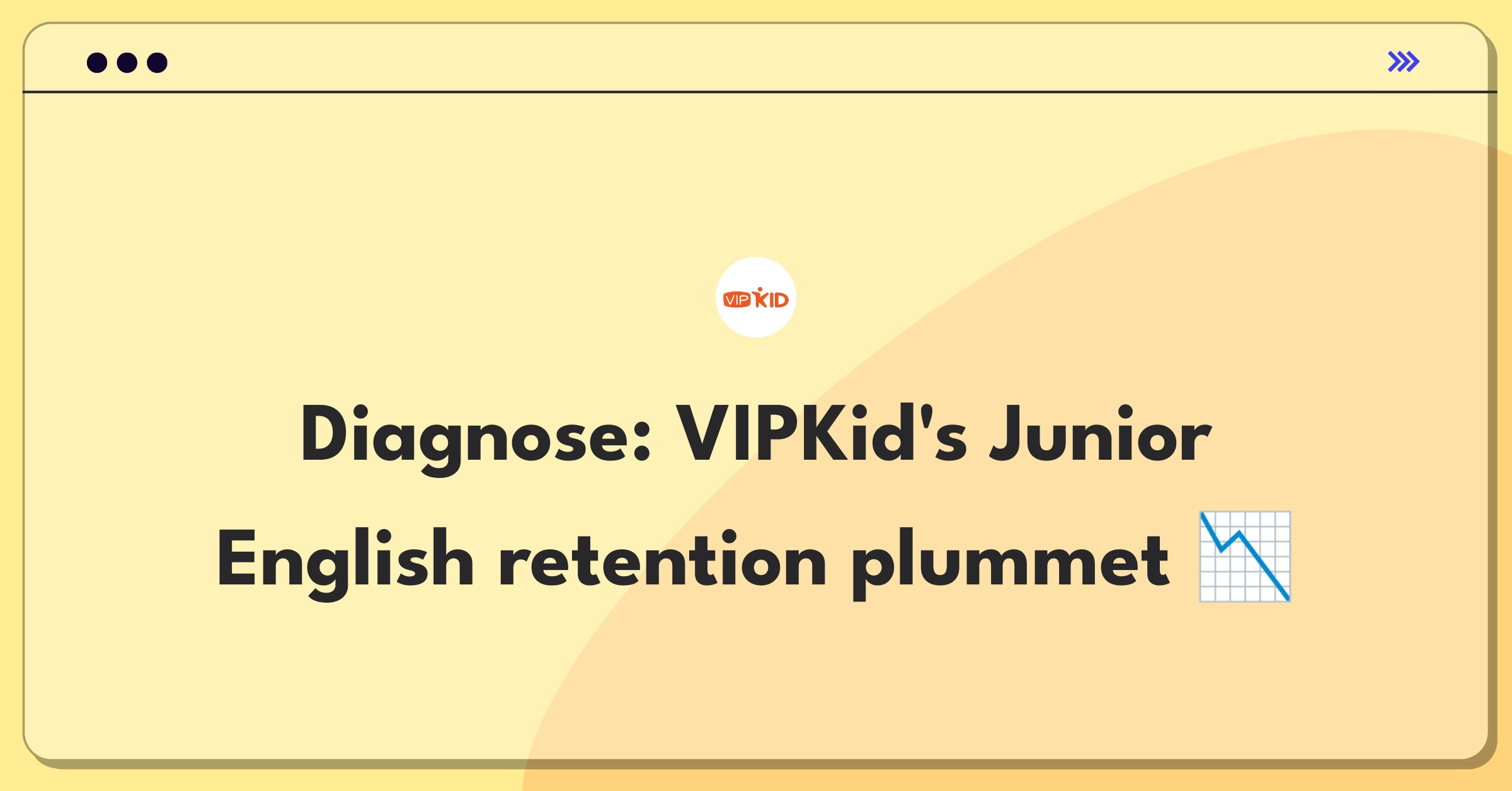 Product Management Root Cause Analysis Question: Investigating sudden drop in VIPKid's student retention