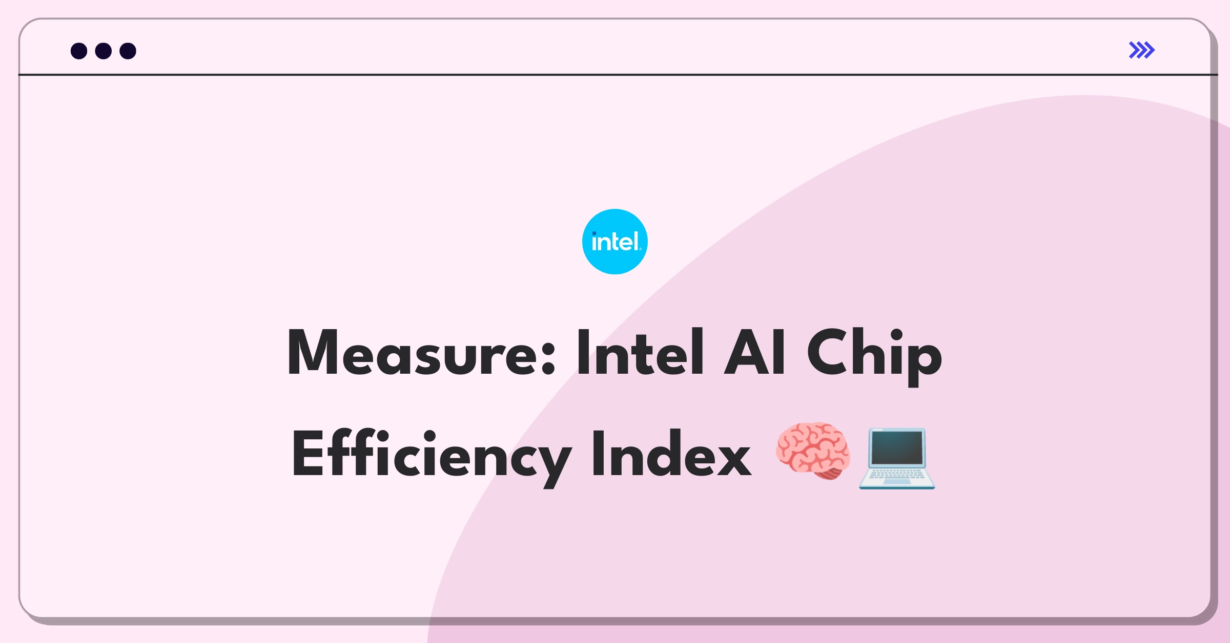 Product Management Analytics Question: Measuring success of Intel's AI accelerator chips using comprehensive metrics