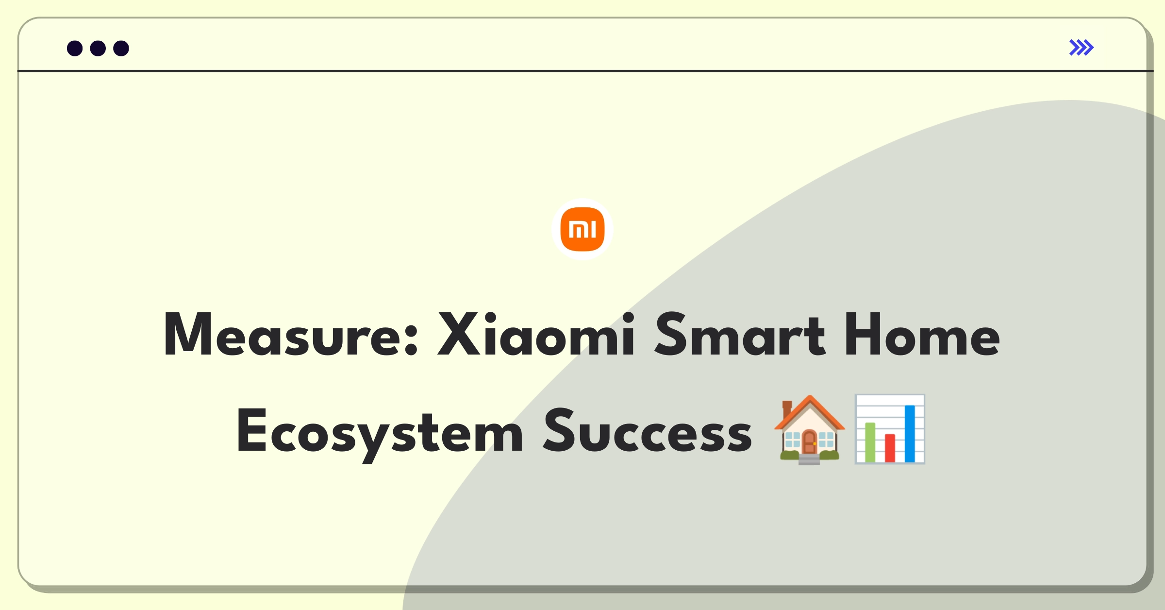 Product Management Metrics Question: Defining success for Xiaomi's smart home ecosystem with key performance indicators