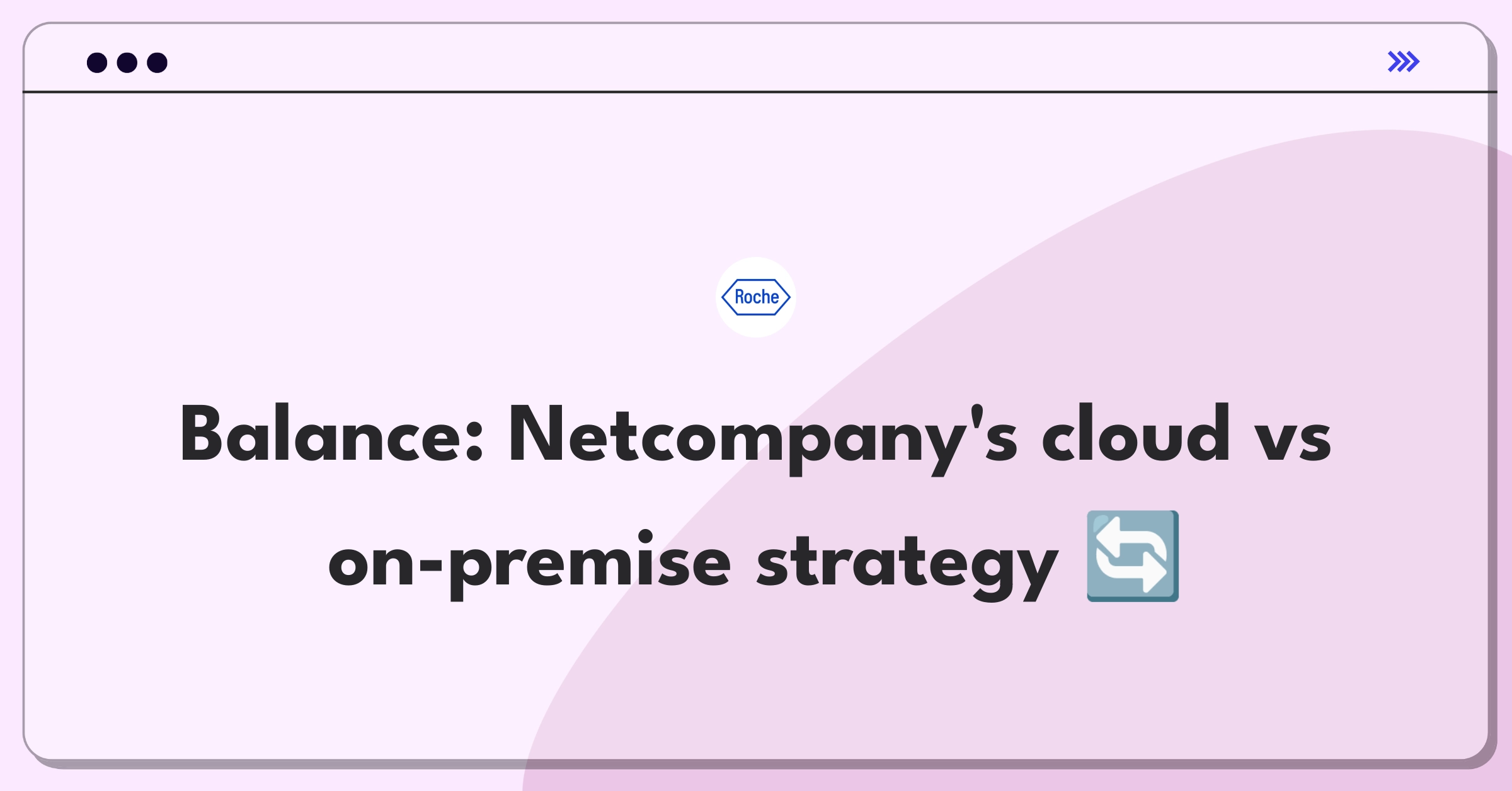 Product Management Strategy Question: Netcompany cloud services expansion versus on-premise solution enhancement