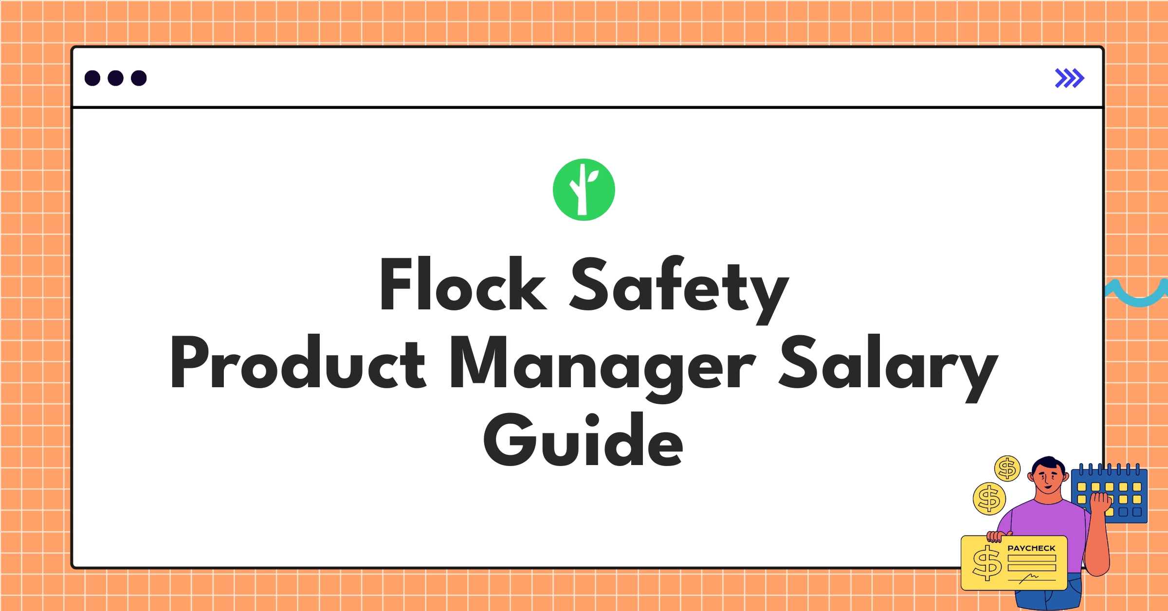 Detailed infographic showing Flock Safety Product Manager salary ranges and benefits for 2025