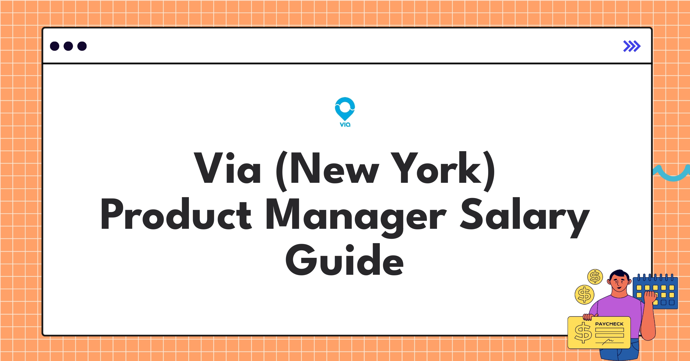 Infographic showing Via Product Manager salary components and career progression in urban mobility tech