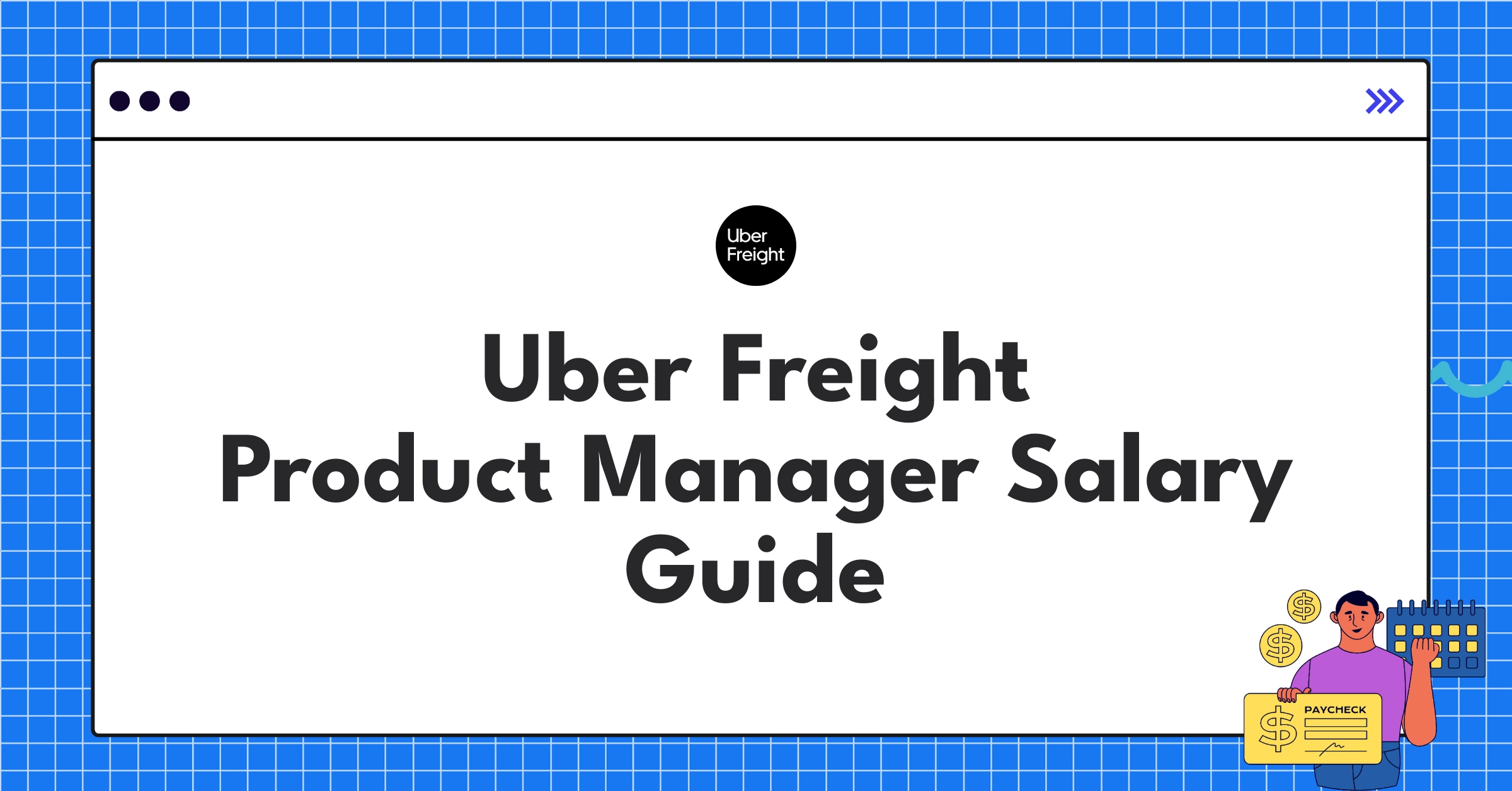 Detailed Uber Freight Product Manager salary structure infographic showing base pay, bonuses, and equity components