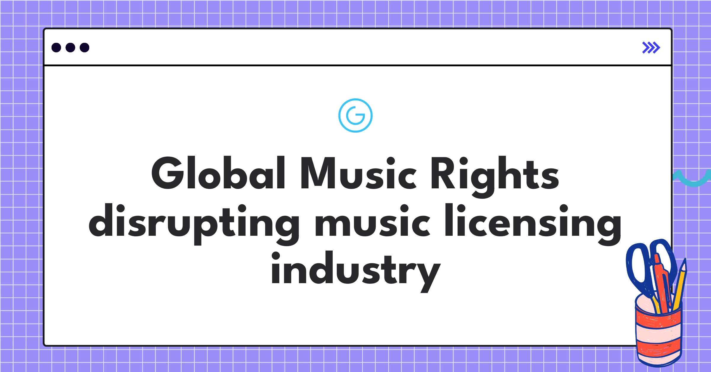 Global Music Rights logo with music notes and licensing symbols representing innovative approach to music licensing