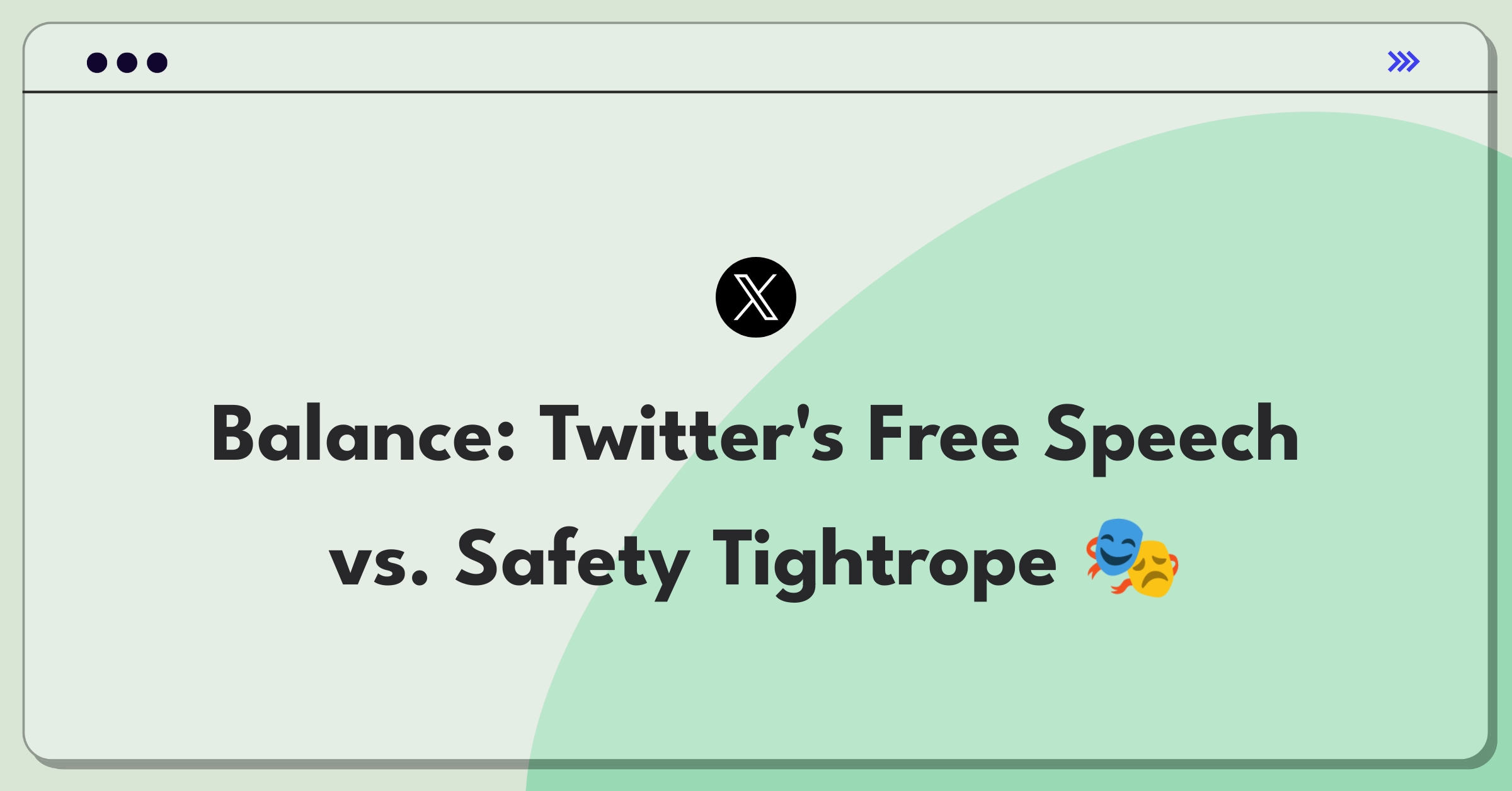 Product Management Trade-Off Question: Twitter platform balancing free speech and content moderation for user safety