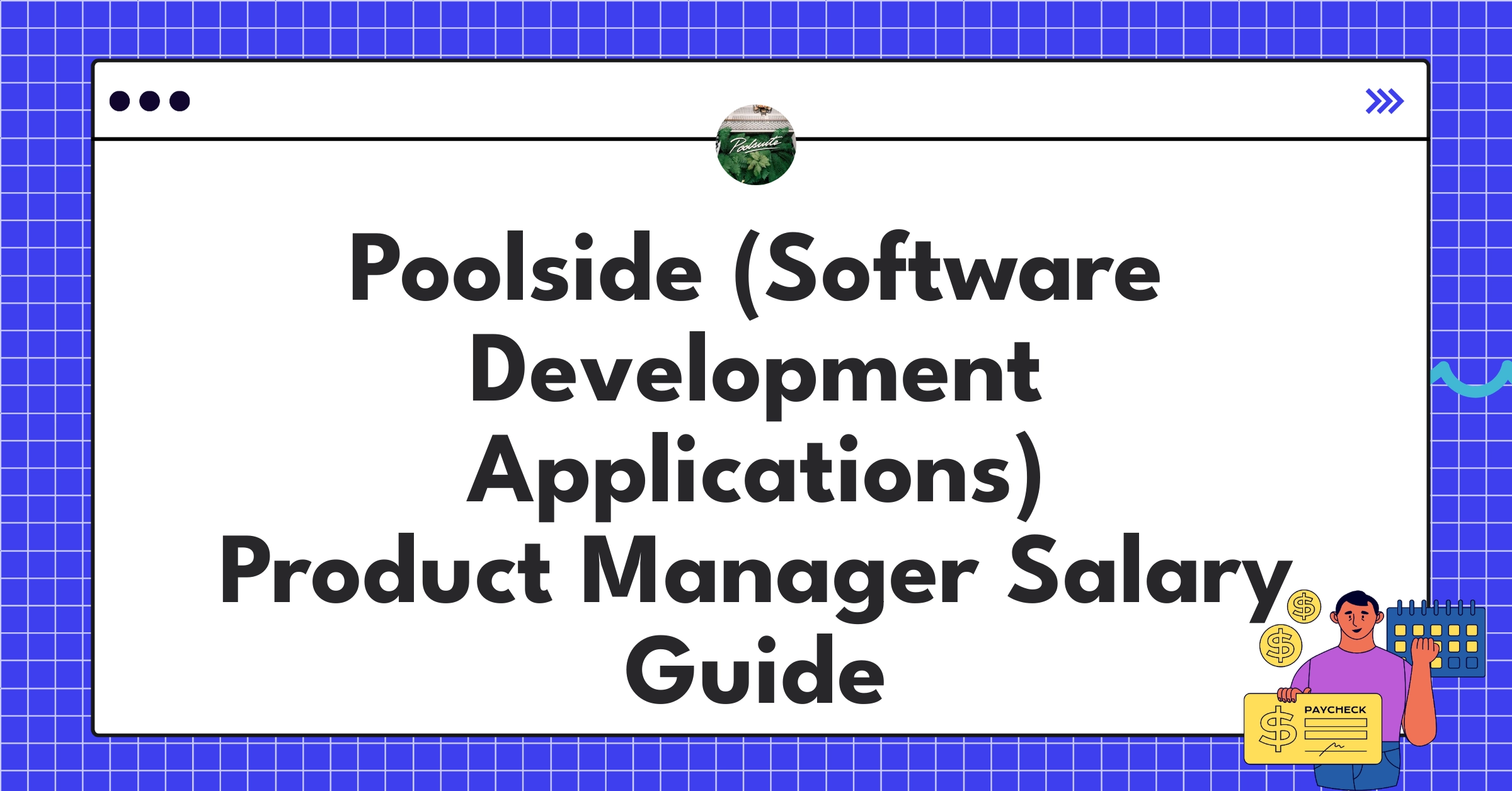 Infographic showing Poolside Product Manager salary ranges and compensation factors for 2025