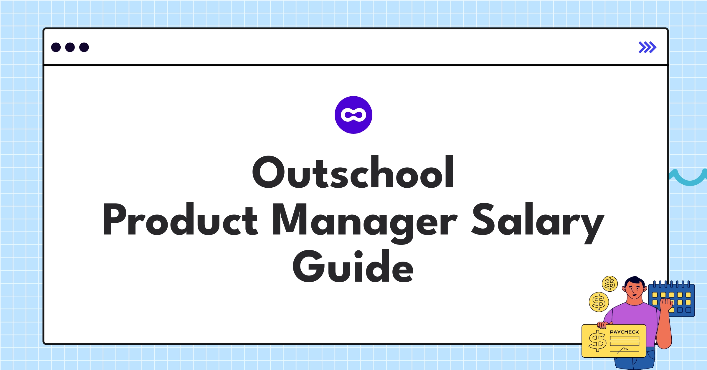 Infographic showing Outschool Product Manager salary components and levels for 2025 compensation guide