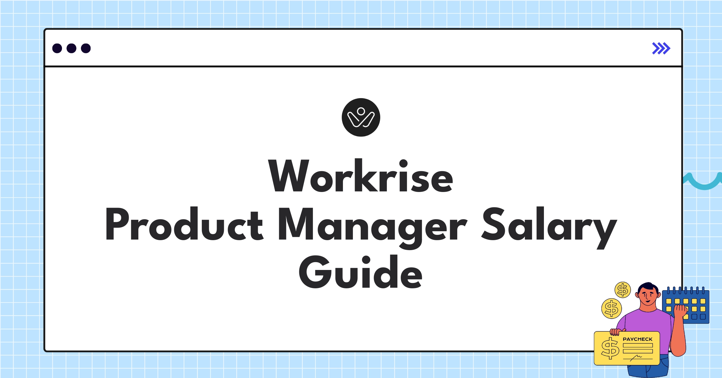 Infographic showing Workrise Product Manager salary ranges and compensation structure for 2025