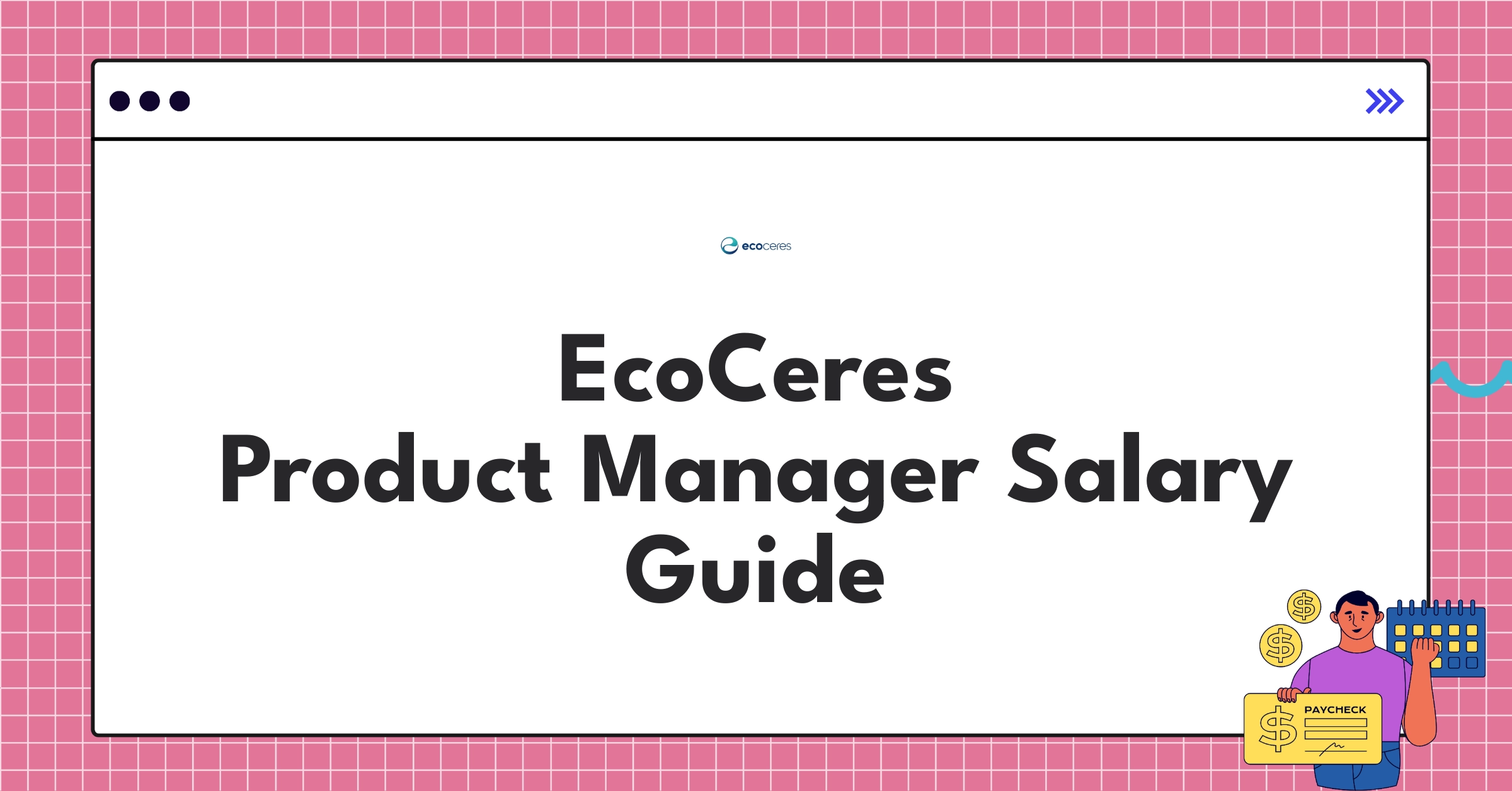 Infographic showing EcoCeres Product Manager salary ranges and compensation structure for 2025