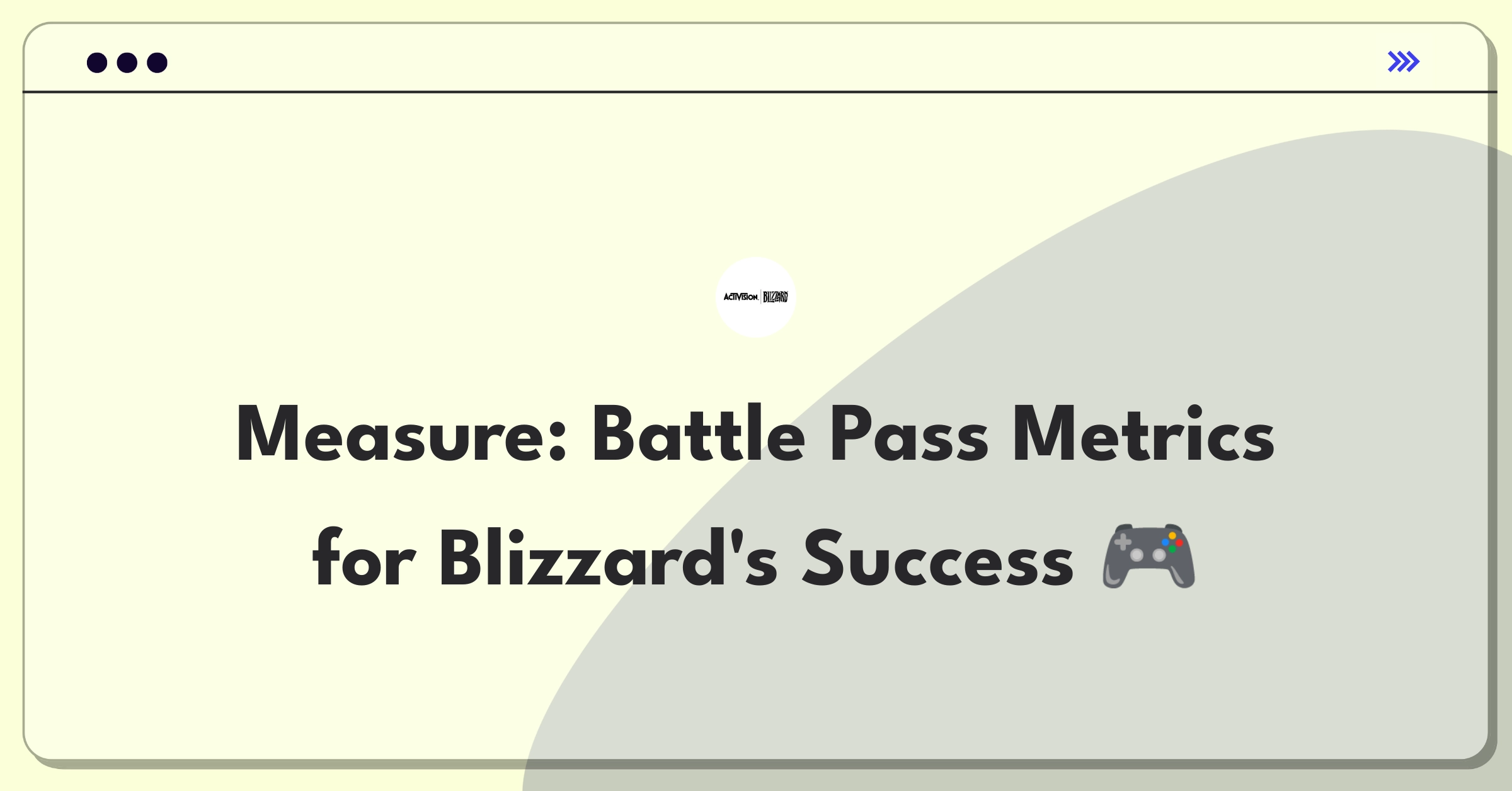 Product Management Metrics Question: Measuring success of Activision Blizzard's battle pass system