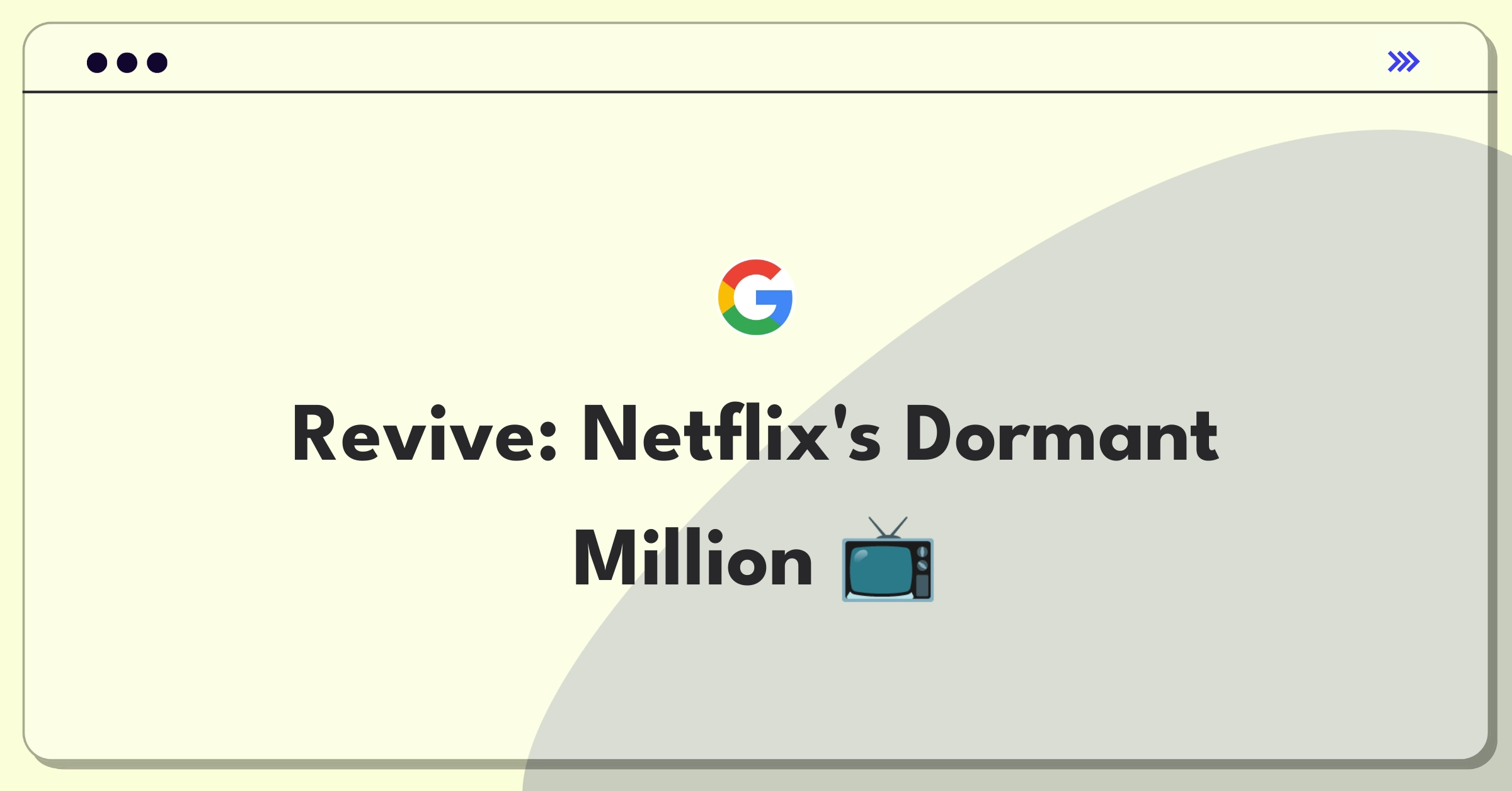 Product Management Growth Question: Reactivating inactive Netflix users through strategic interventions