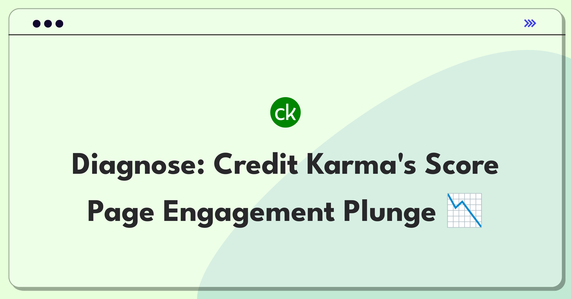 Product Management Root Cause Analysis Question: Investigating Credit Karma's decreased user engagement on Credit Score page