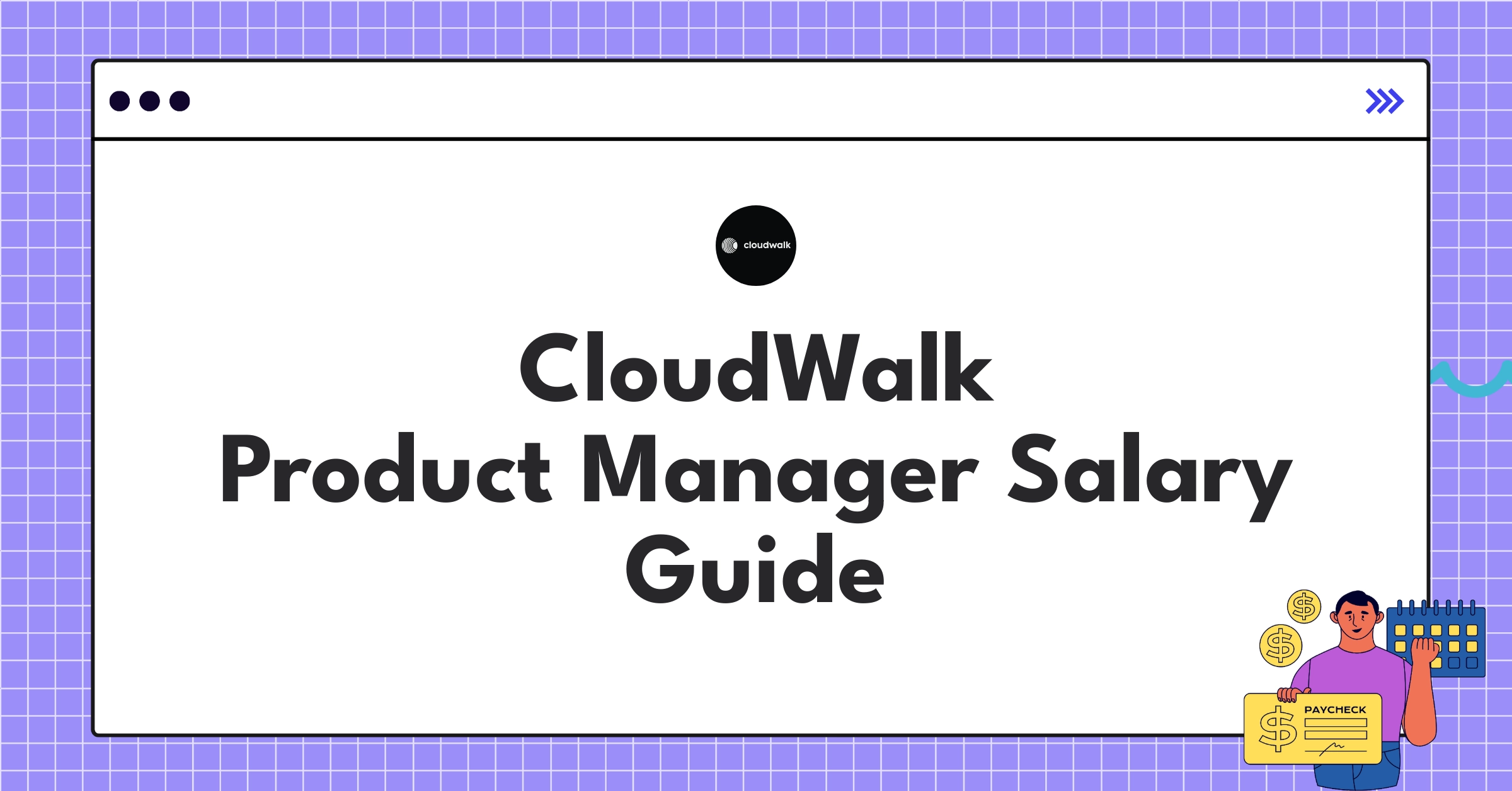 Infographic showing CloudWalk Product Manager salary components and progression in Brazilian fintech industry