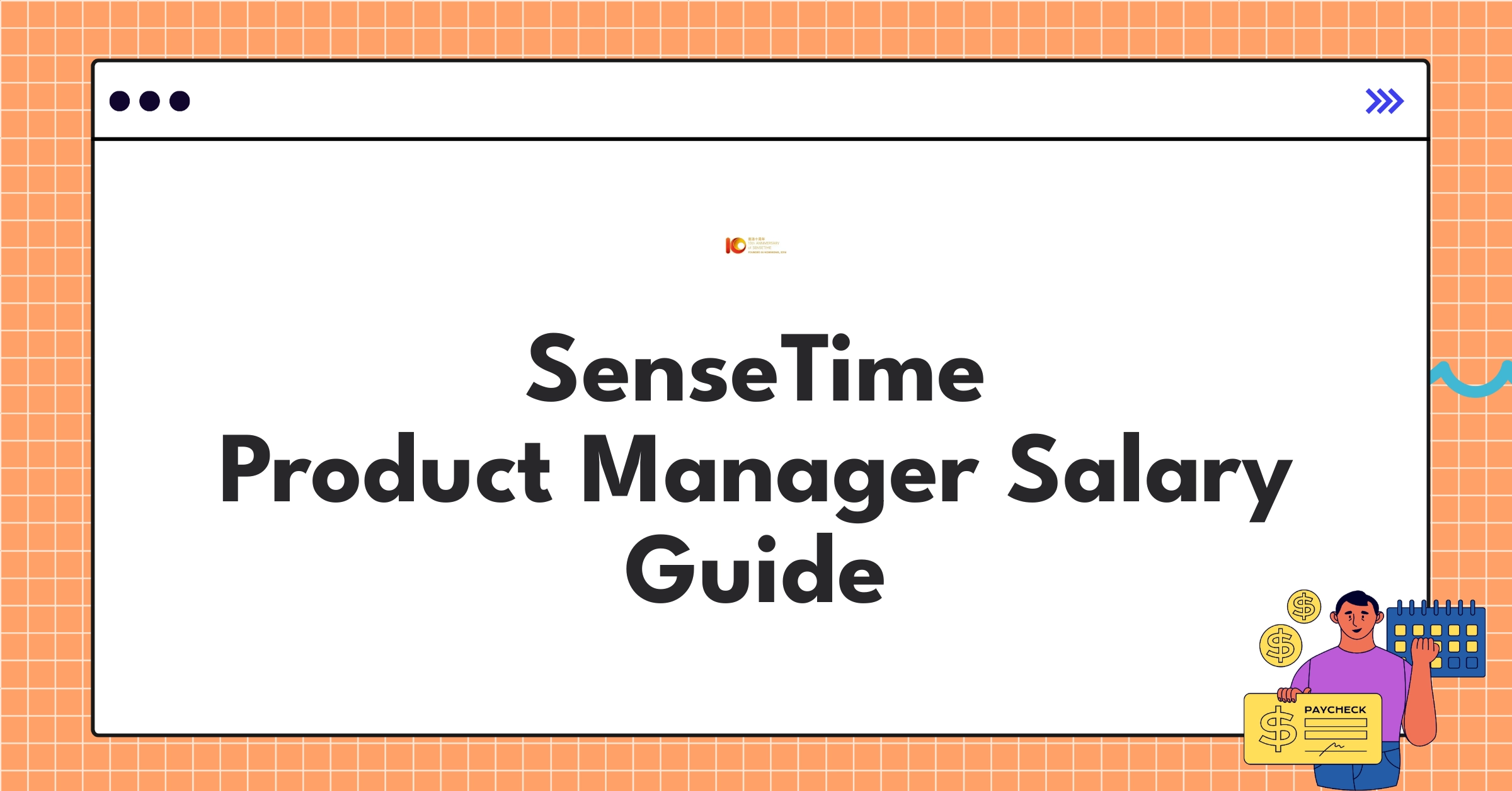 SenseTime product manager salary components chart showing base pay, bonuses, and equity distribution