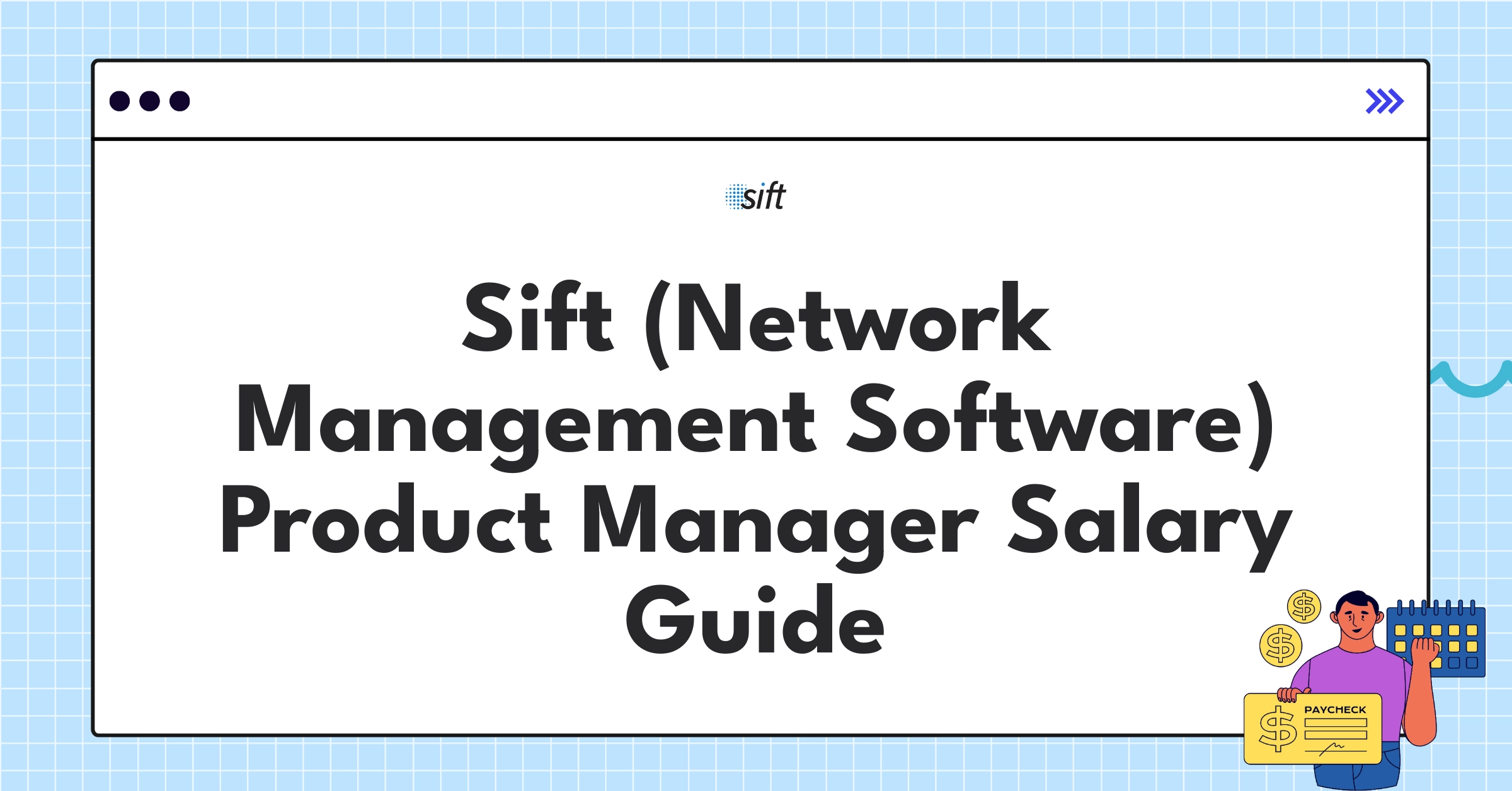 Sift network management software product manager salary breakdown chart with compensation components