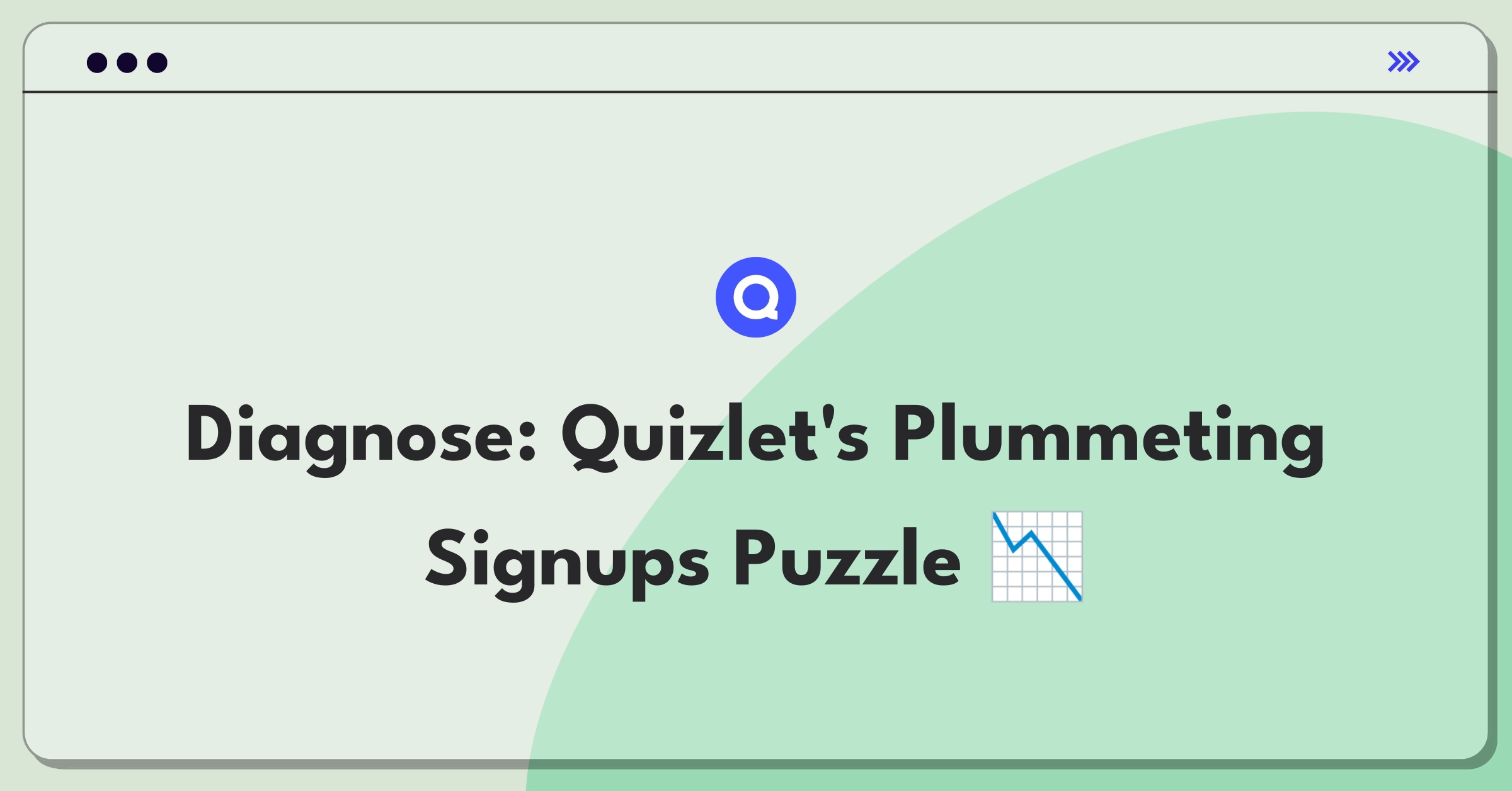 Product Management Root Cause Analysis Question: Investigating sudden drop in Quizlet mobile app user signups