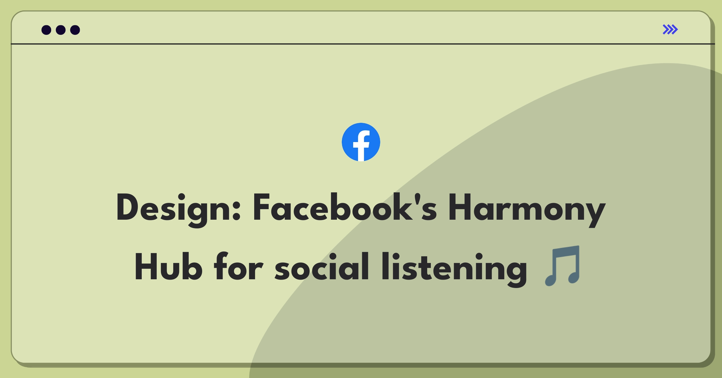 Product Management Design Question: Facebook music experience integration with social features