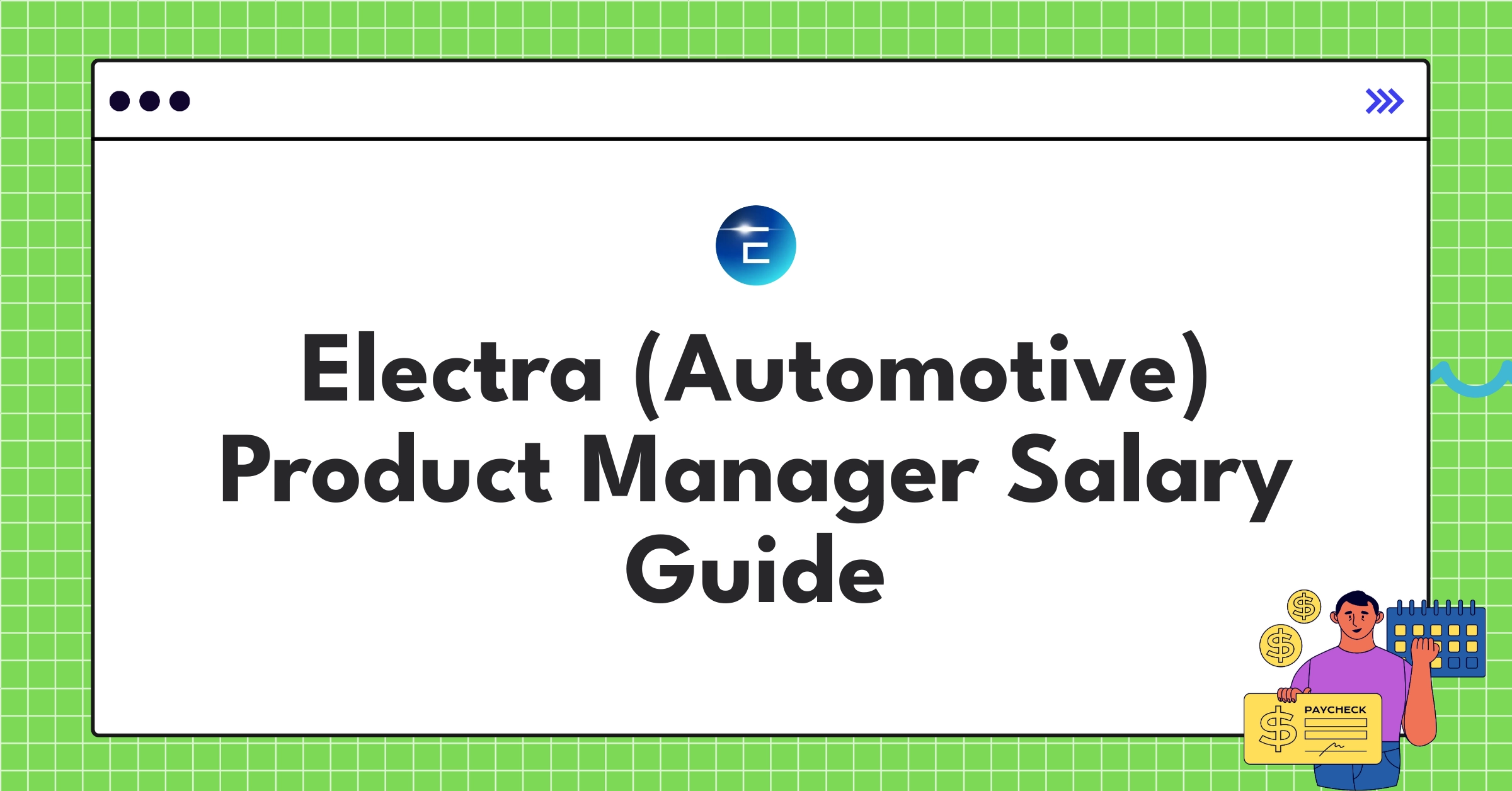 Electra automotive product manager salary breakdown chart showing various compensation components