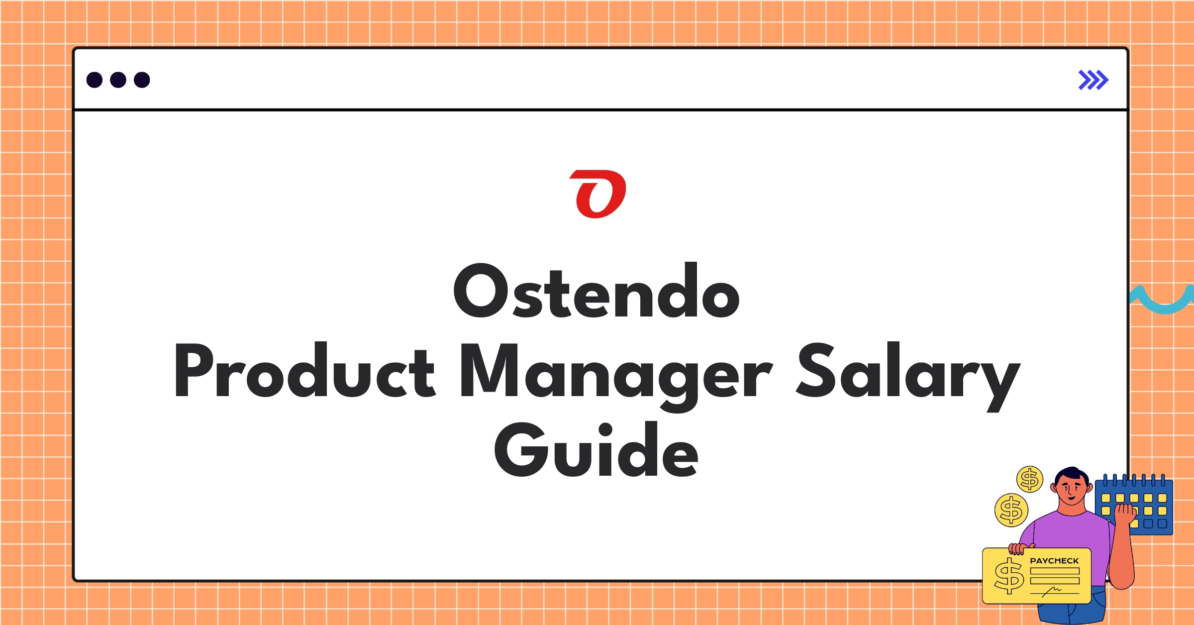 Detailed infographic showing Ostendo Product Manager salary components and industry comparisons