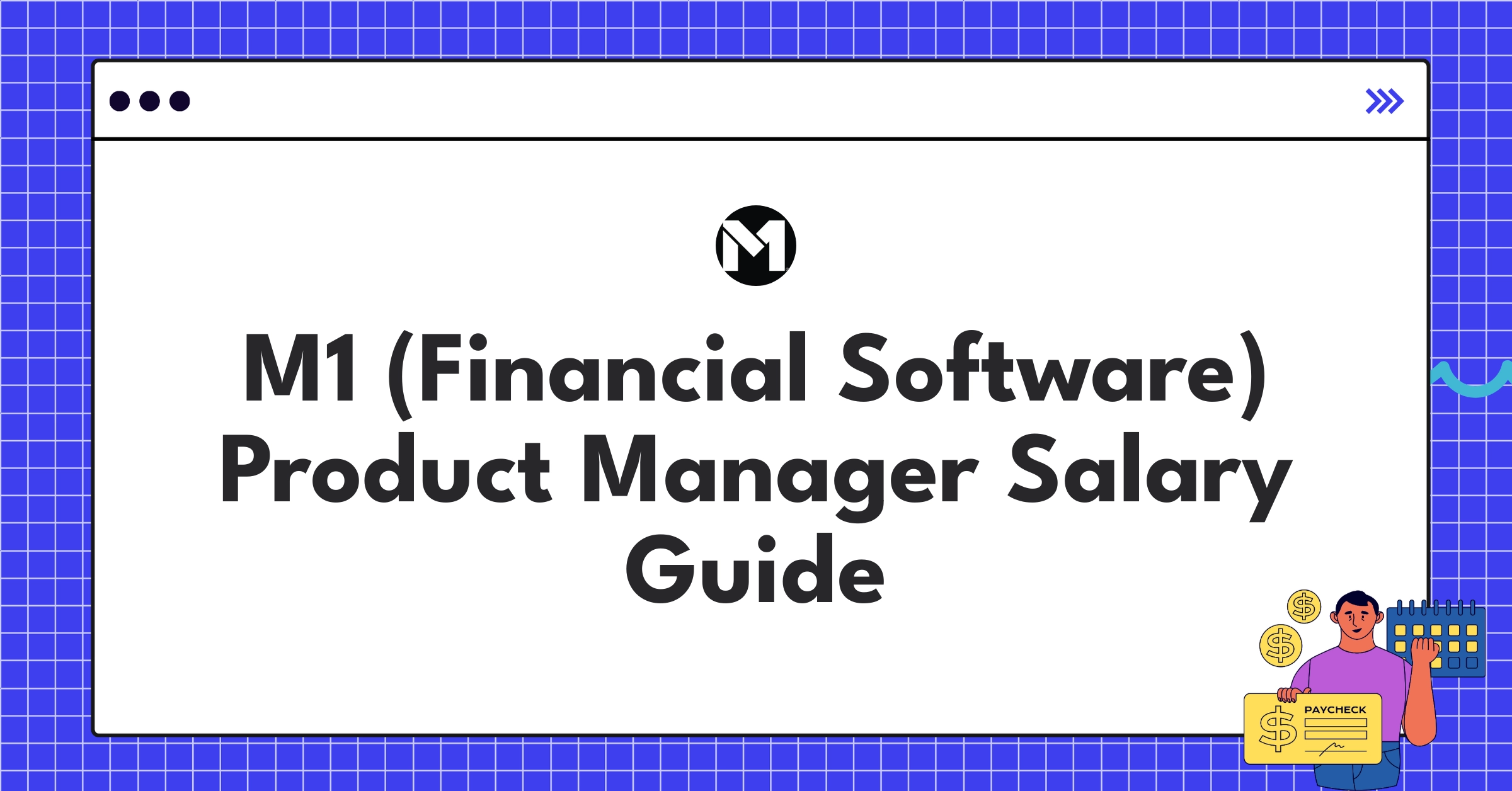 Infographic showing M1 Finance Product Manager salary components and comparison with industry standards