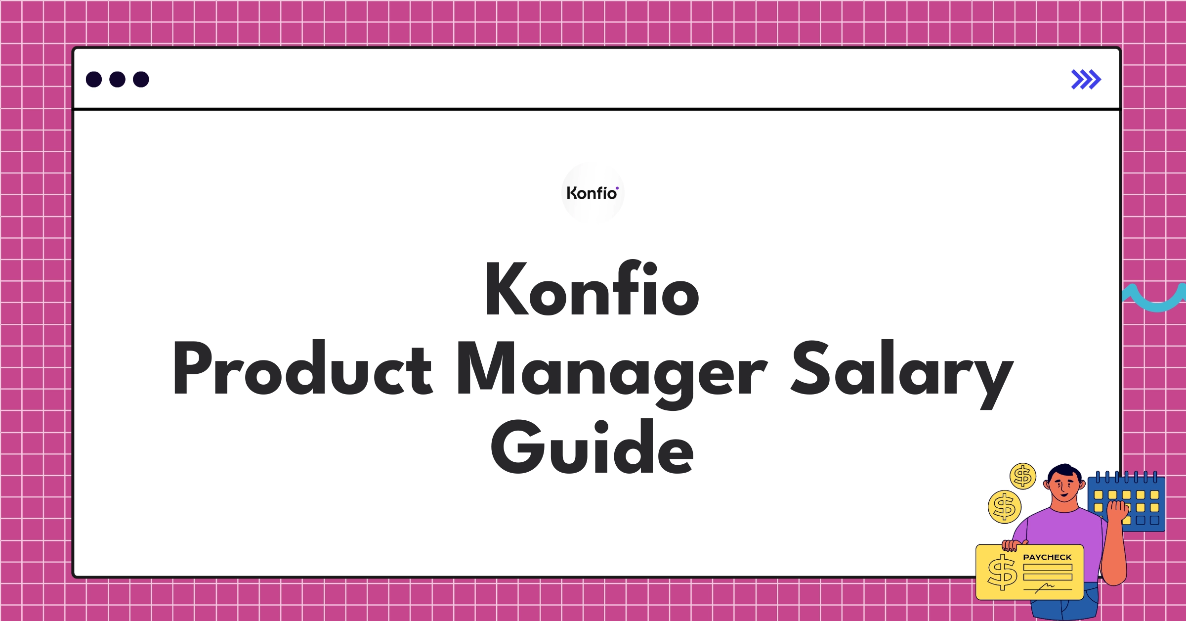 Infographic showing Konfio Product Manager salary ranges and compensation components for 2025