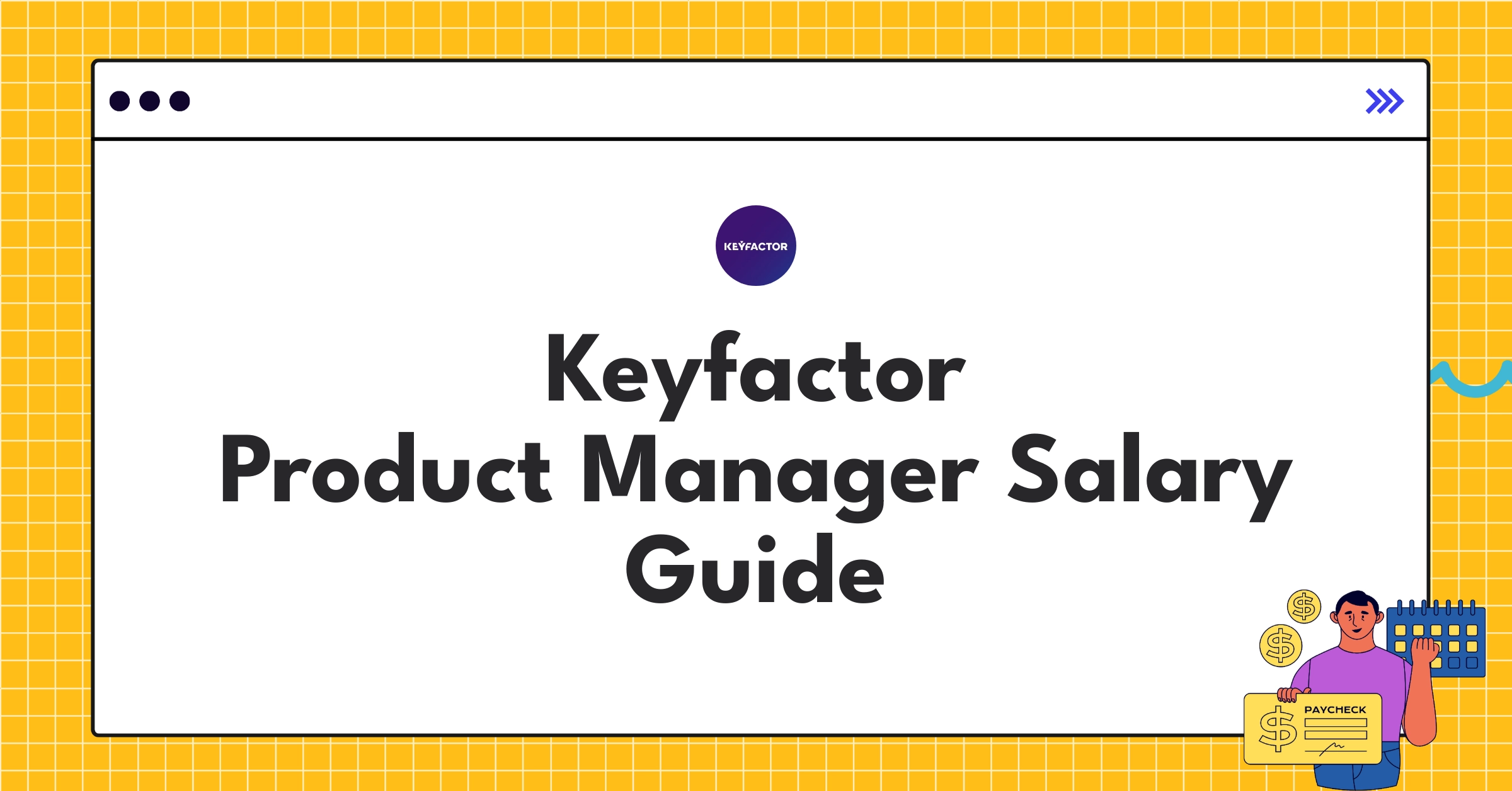 Infographic showing Keyfactor Product Manager salary components and levels for 2025 compensation guide