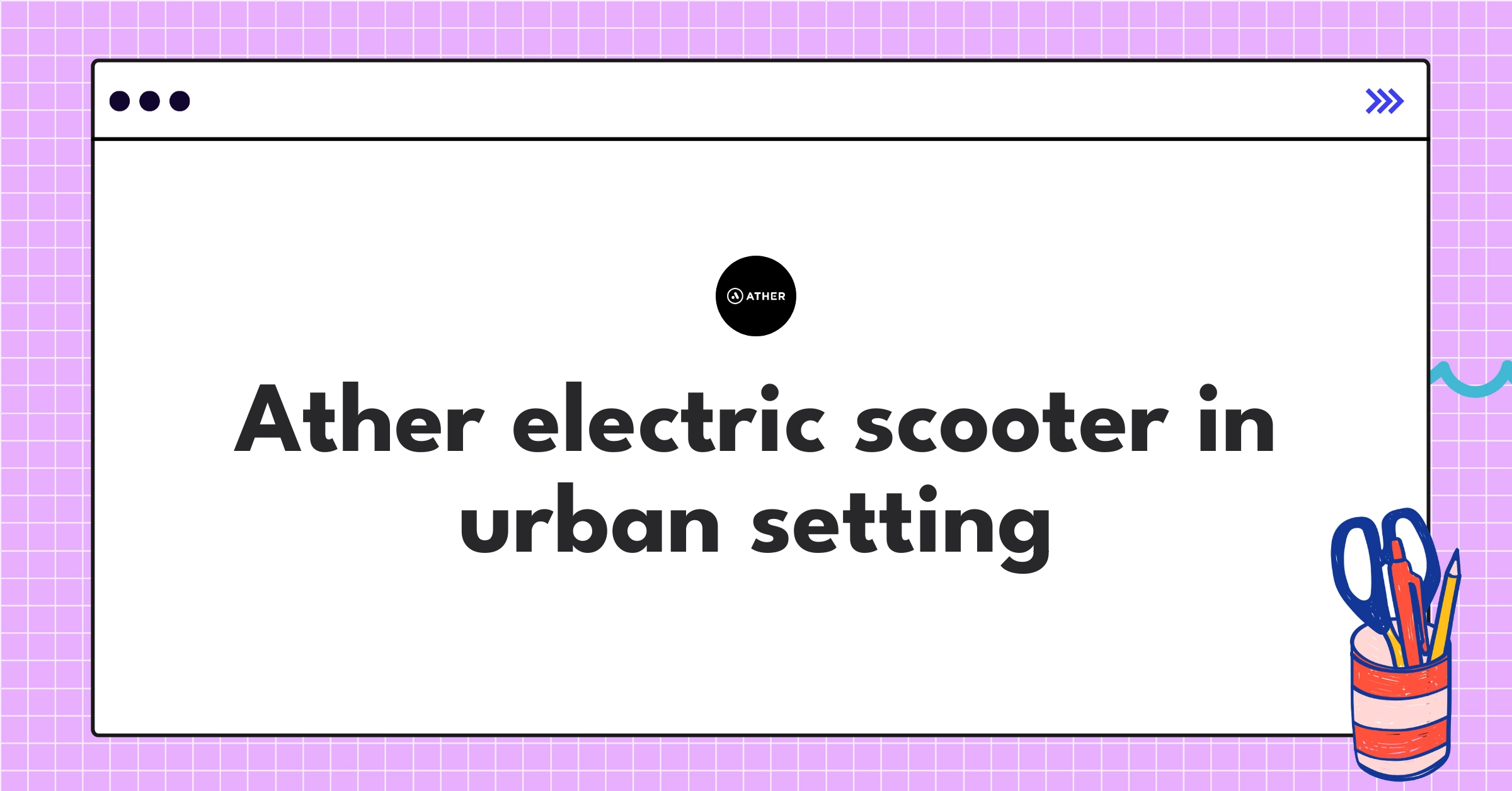 Ather Energy's innovative electric scooter showcasing sleek design and smart features for urban mobility