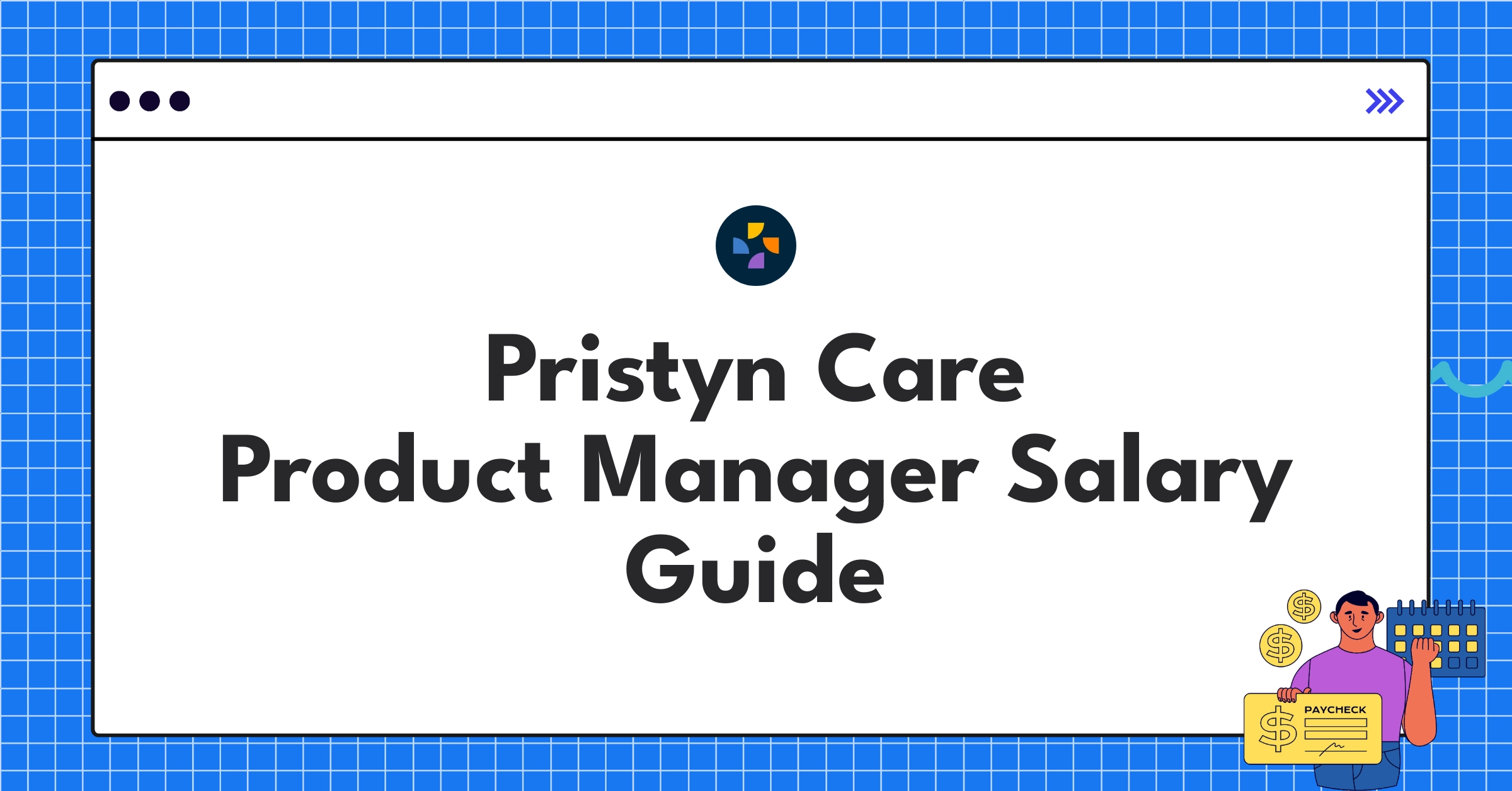 Infographic showing Pristyn Care product manager salary components and career progression in healthcare tech