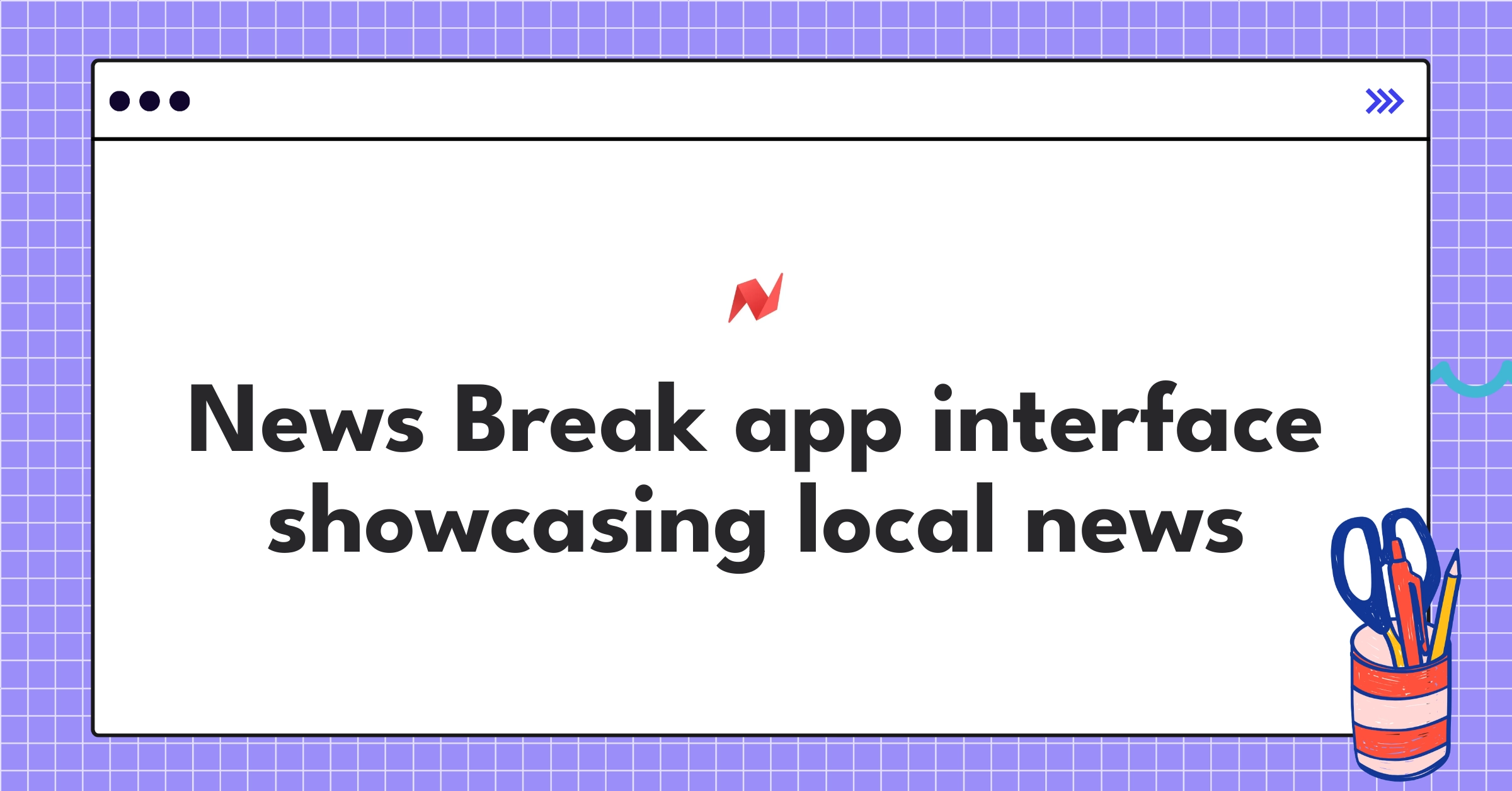 News Break mobile app interface displaying personalized local news articles and community information