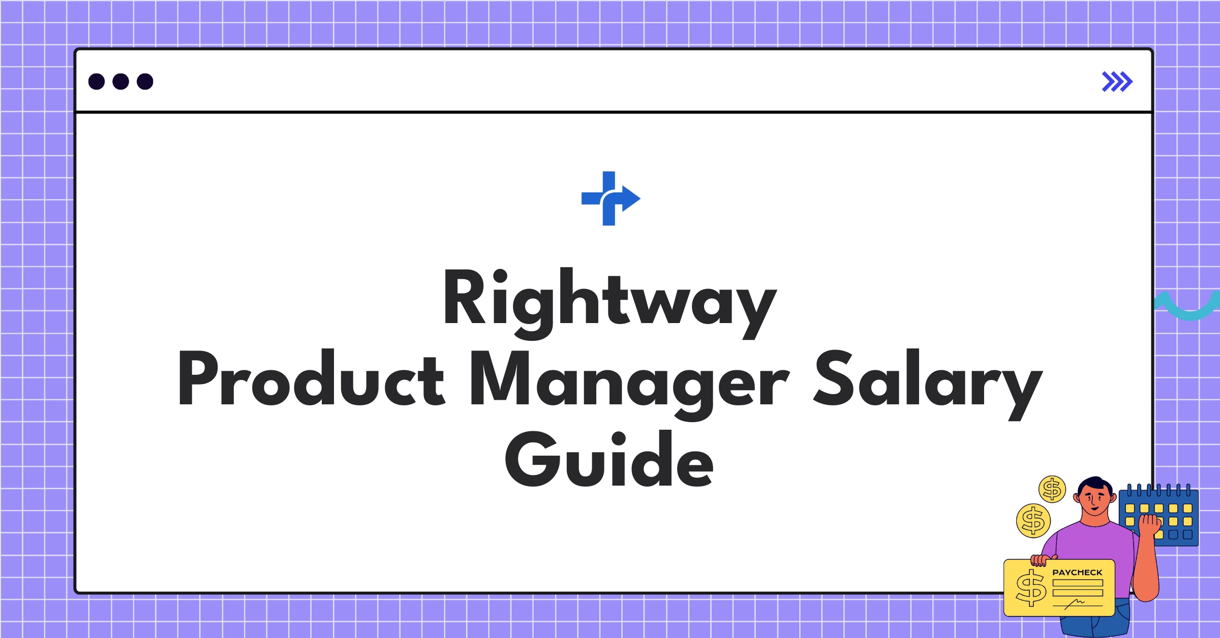 Infographic showing Rightway Product Manager salary ranges and compensation components for 2025
