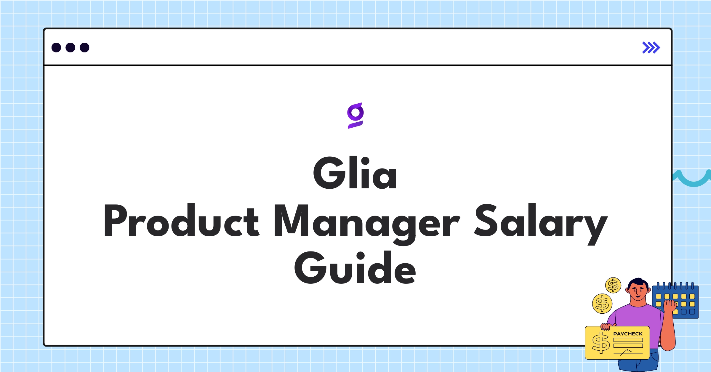 Glia Product Manager salary breakdown chart showing base pay, bonuses, and equity components