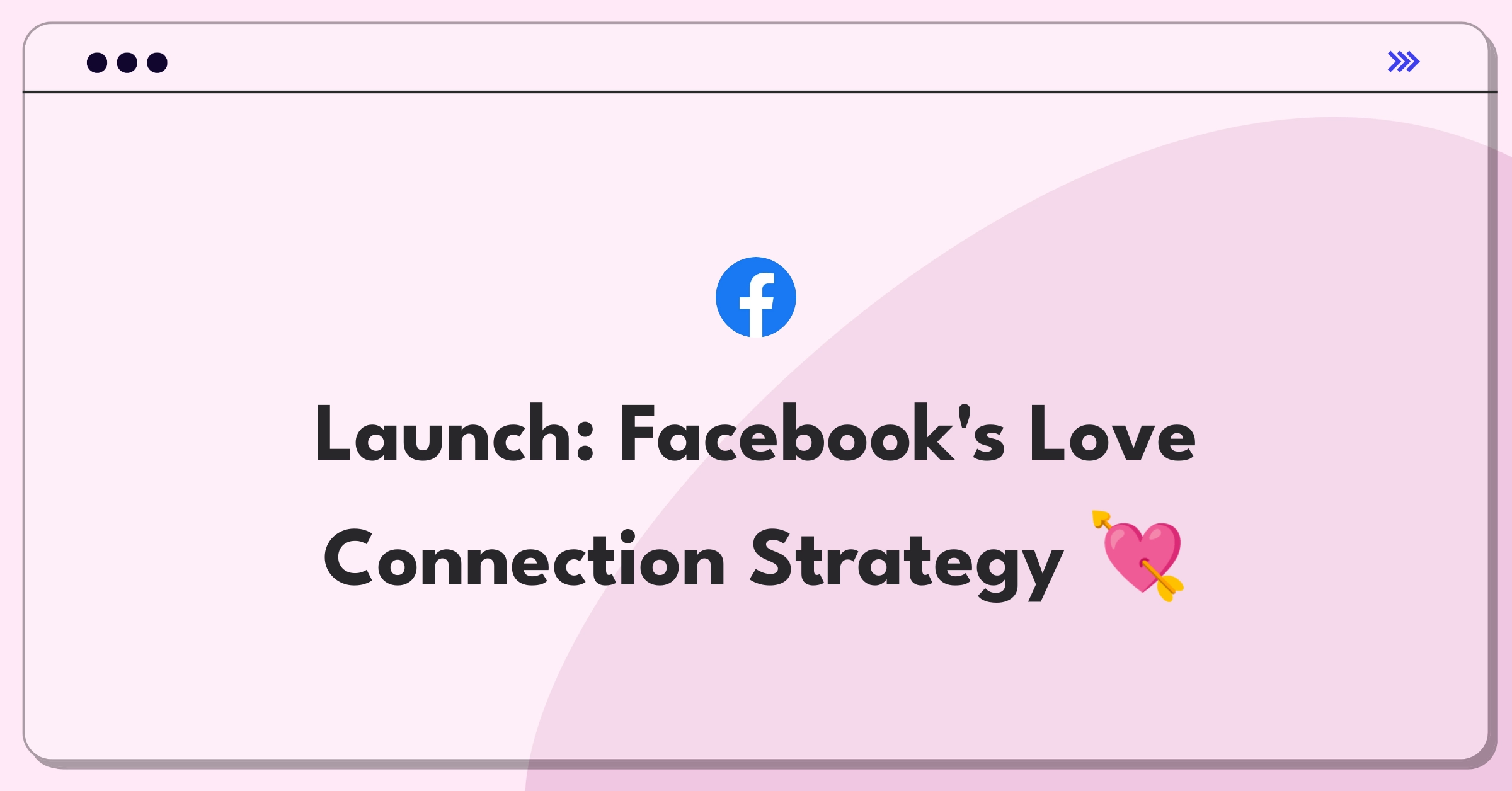 Product Management Strategy Question: Facebook Dating Platform launch plan with user profiles and hearts