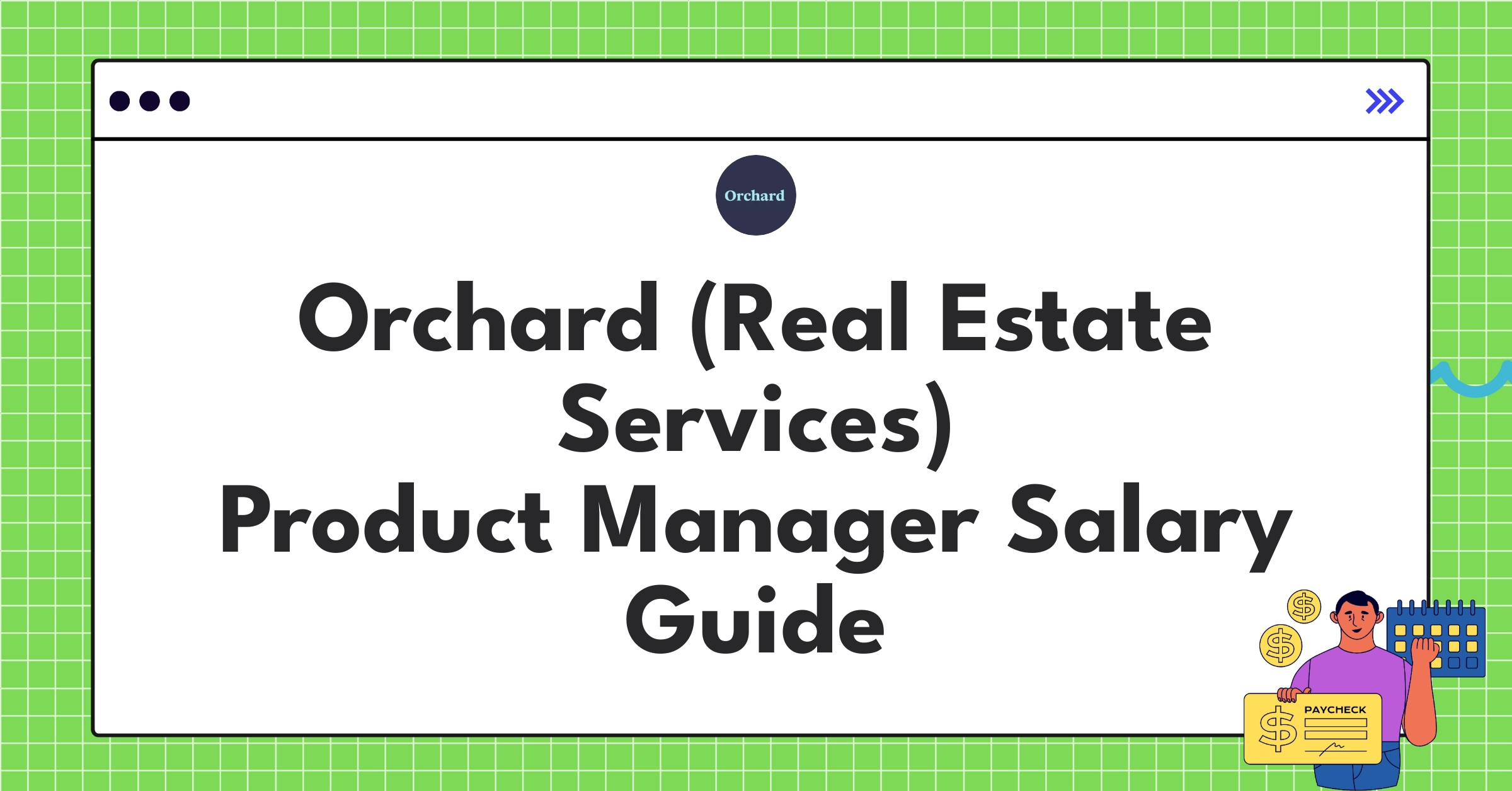 Orchard real estate agent reviewing salary information on computer screen, showcasing competitive compensation
