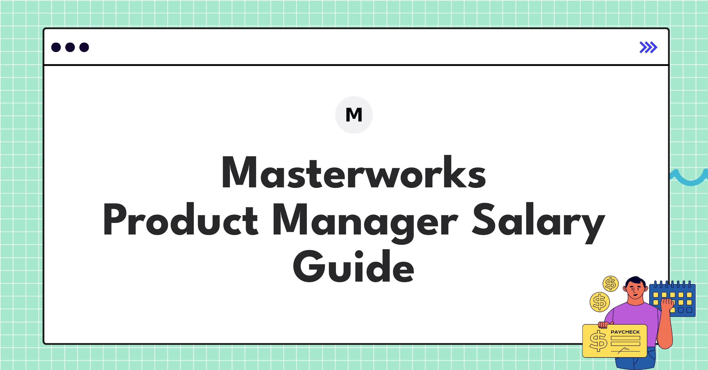 Masterworks Product Manager salary components infographic showing base pay, bonuses, and equity distribution