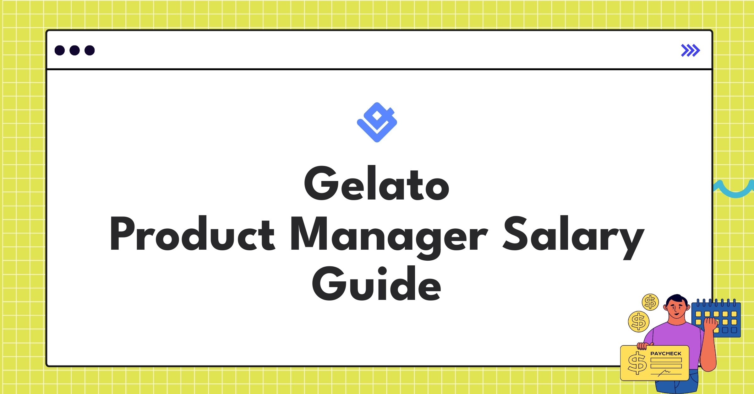 Infographic showing Gelato Product Manager salary components including base pay, bonuses, and equity