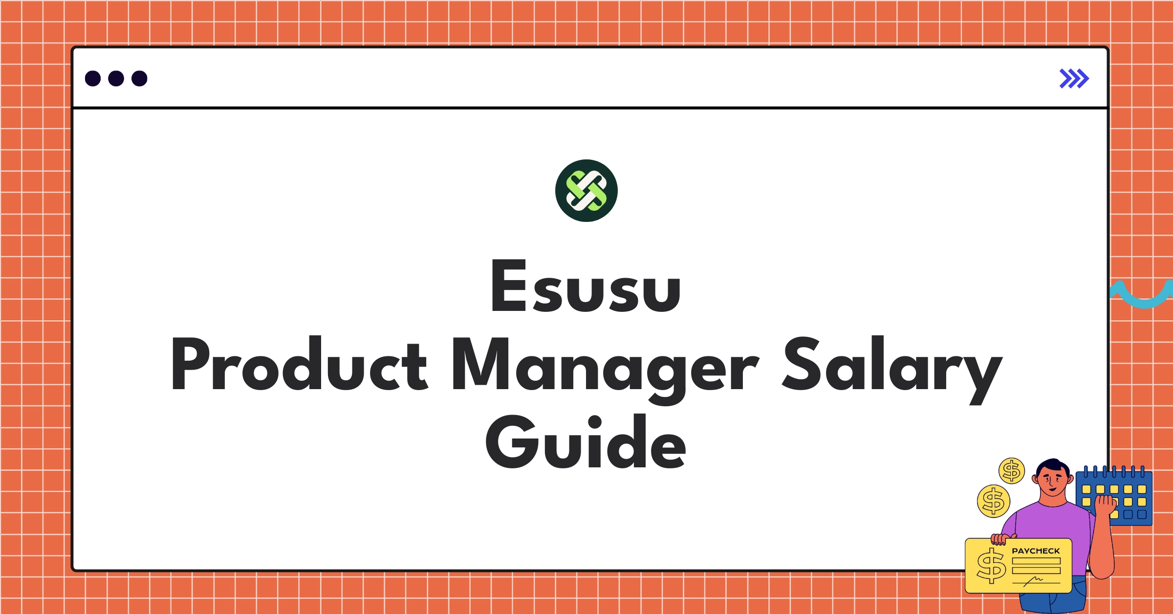 Detailed infographic showing Esusu product manager salary components and ranges for different experience levels