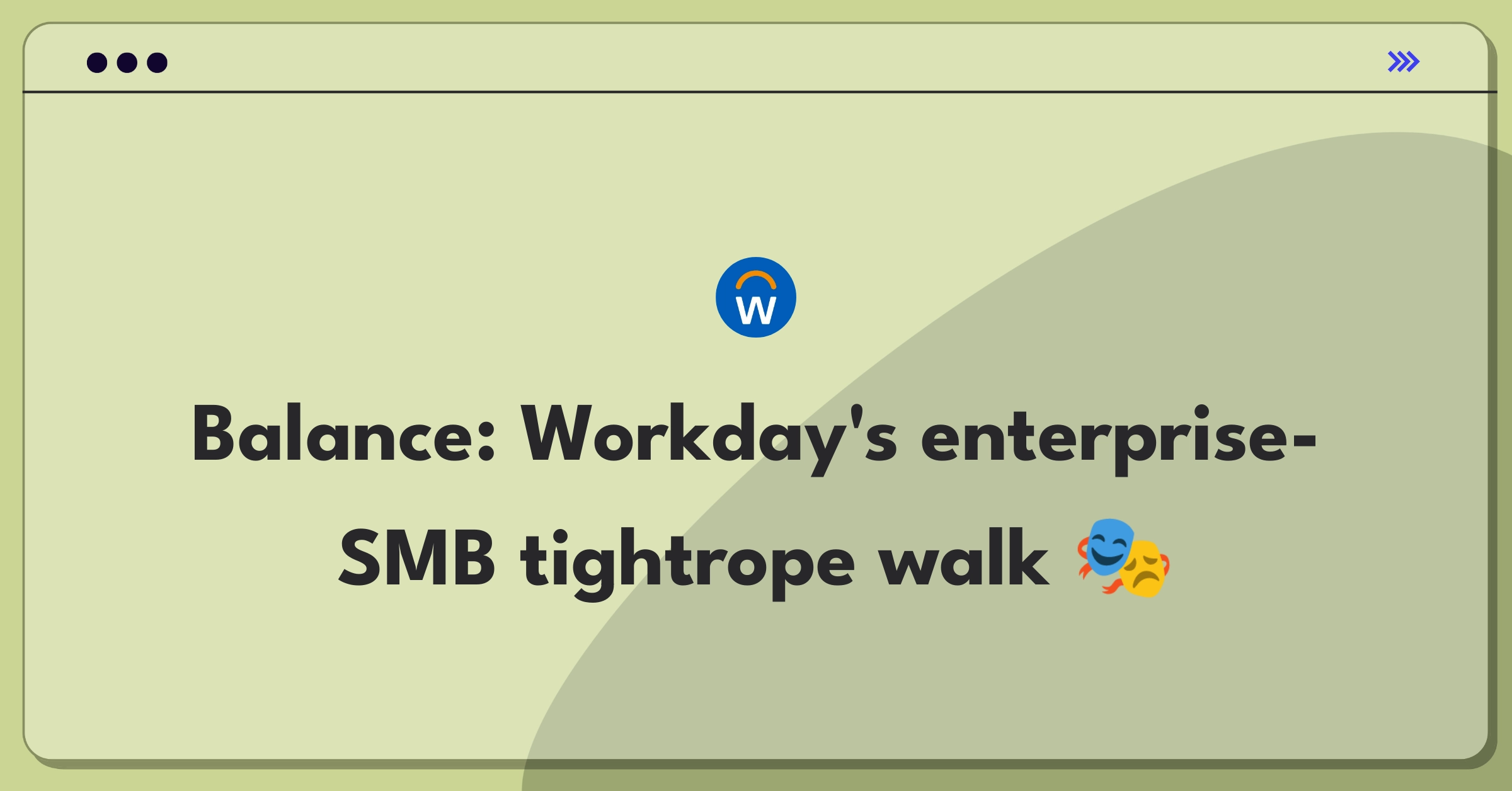 Product Management Trade-off Question: Workday enterprise vs. small business market focus strategy